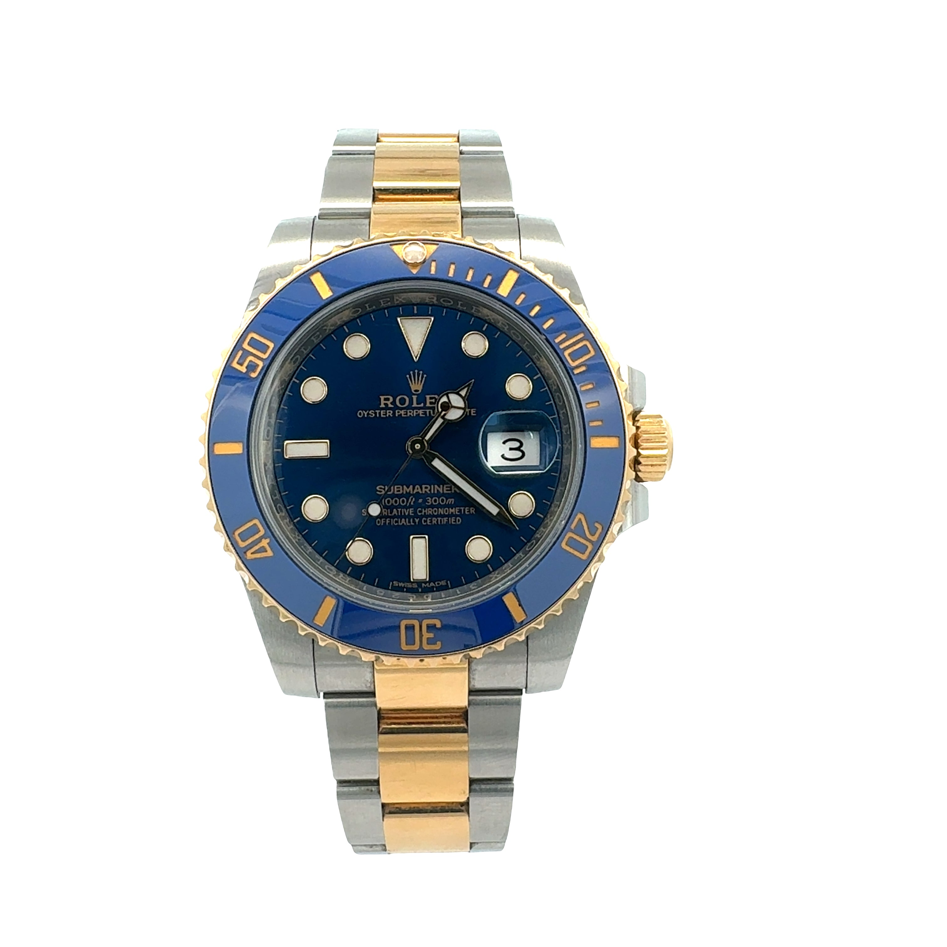 Rolex Steel and Yellow Gold Submariner reference 116613LB