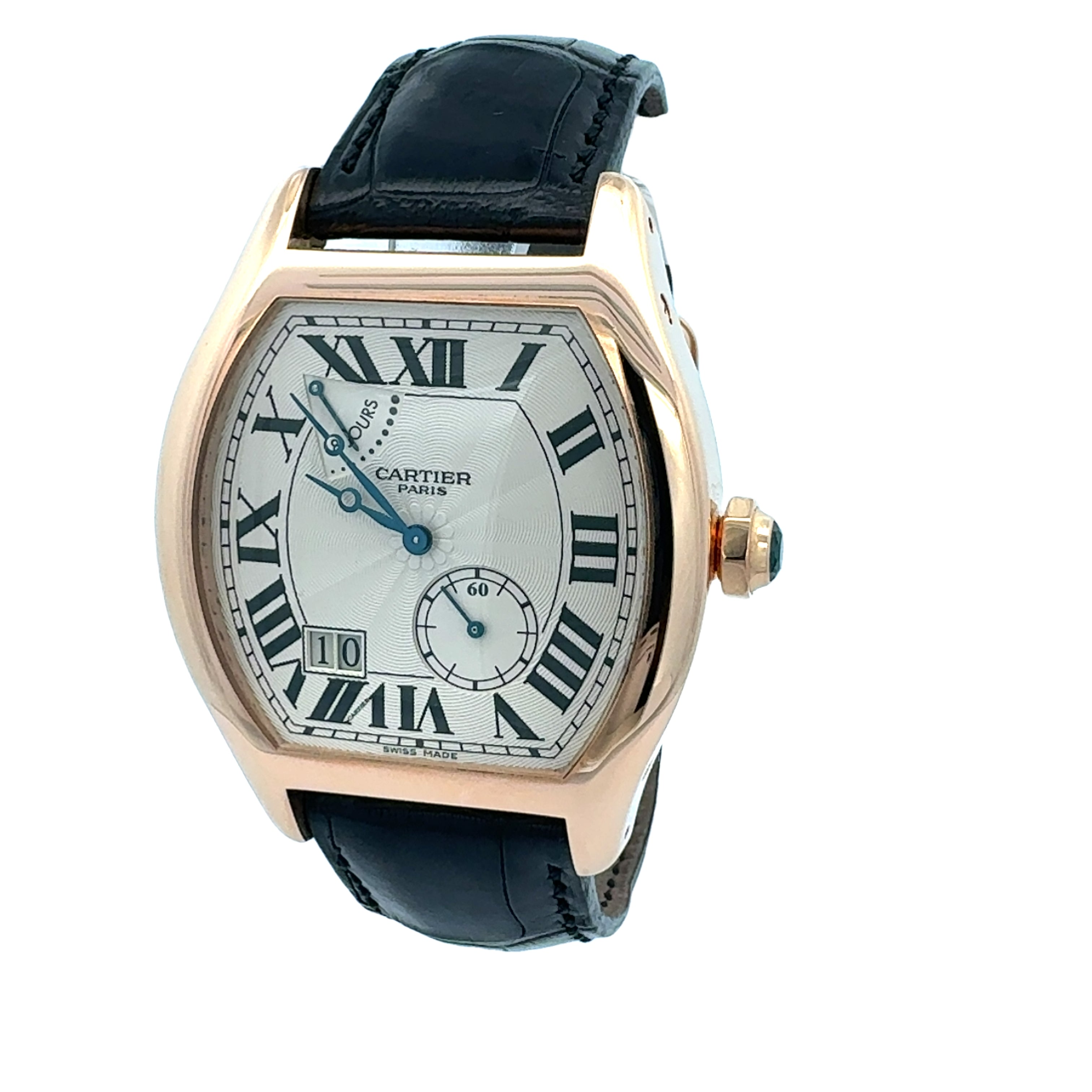 Cartier 18ct Rose Gold Tortue 8Days Collection Privee Cartier Paris reference 2760/ W1545851