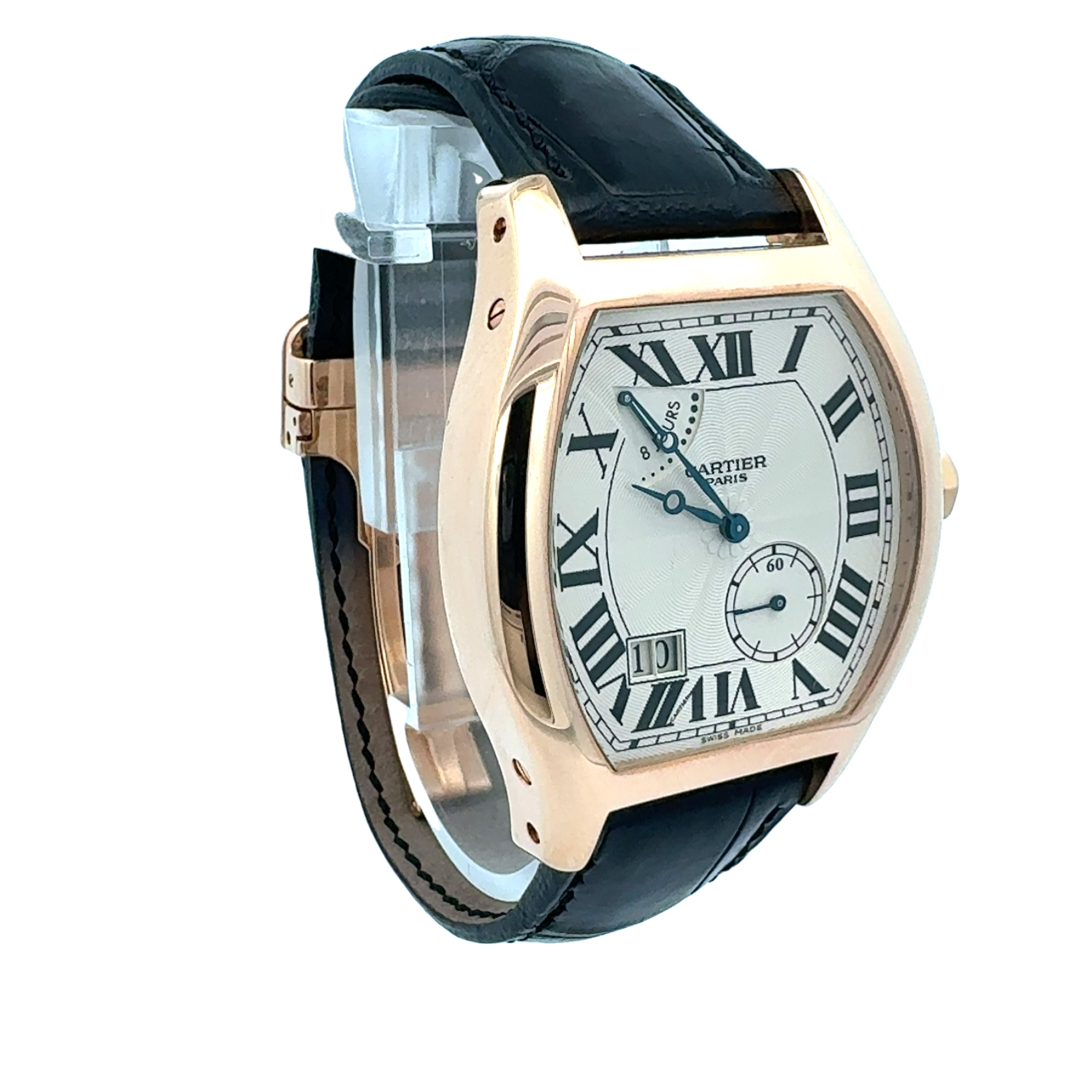 Cartier 18ct Rose Gold Tortue 8Days Collection Privee Cartier Paris reference 2760/ W1545851