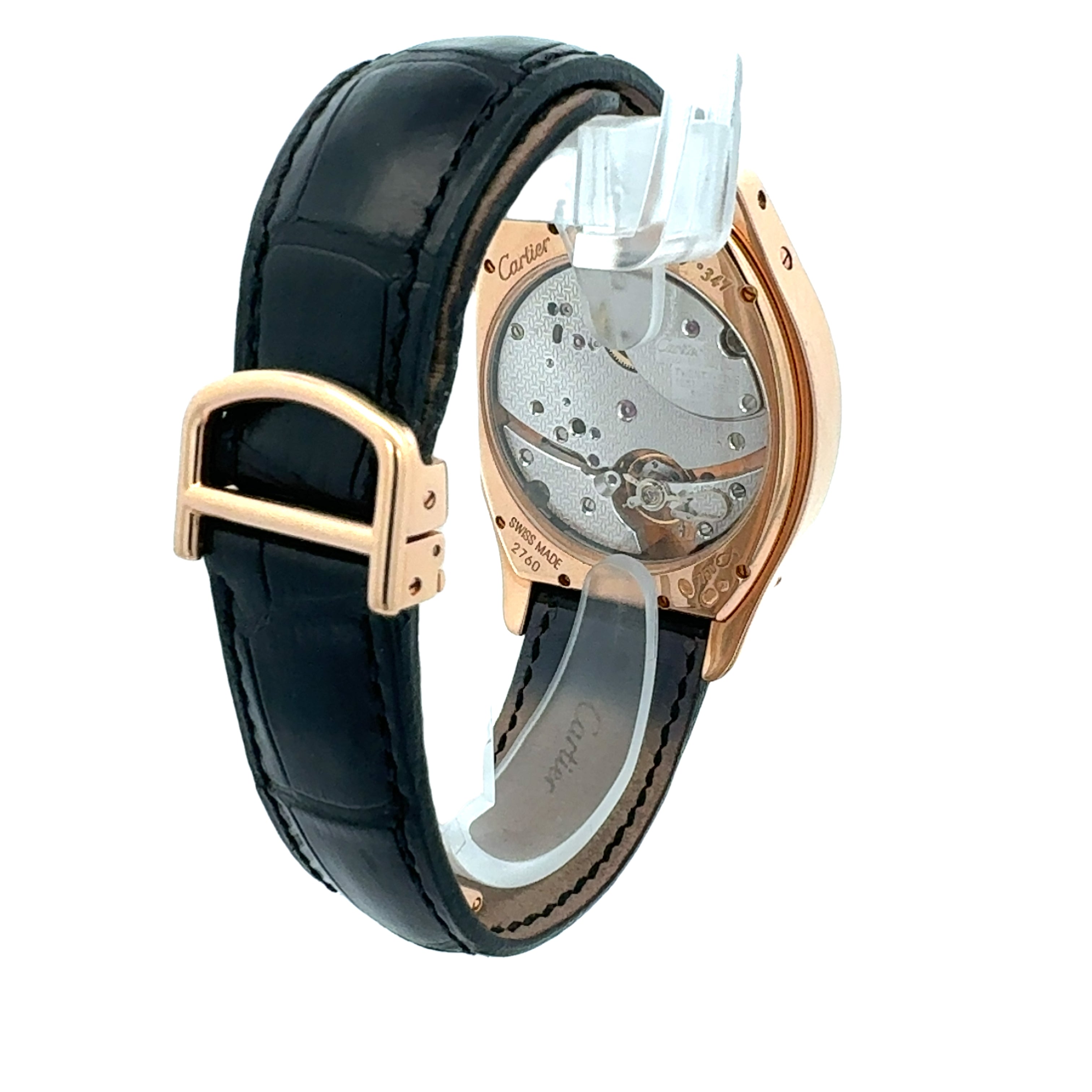 Cartier 18ct Rose Gold Tortue 8Days Collection Privee Cartier Paris reference 2760/ W1545851