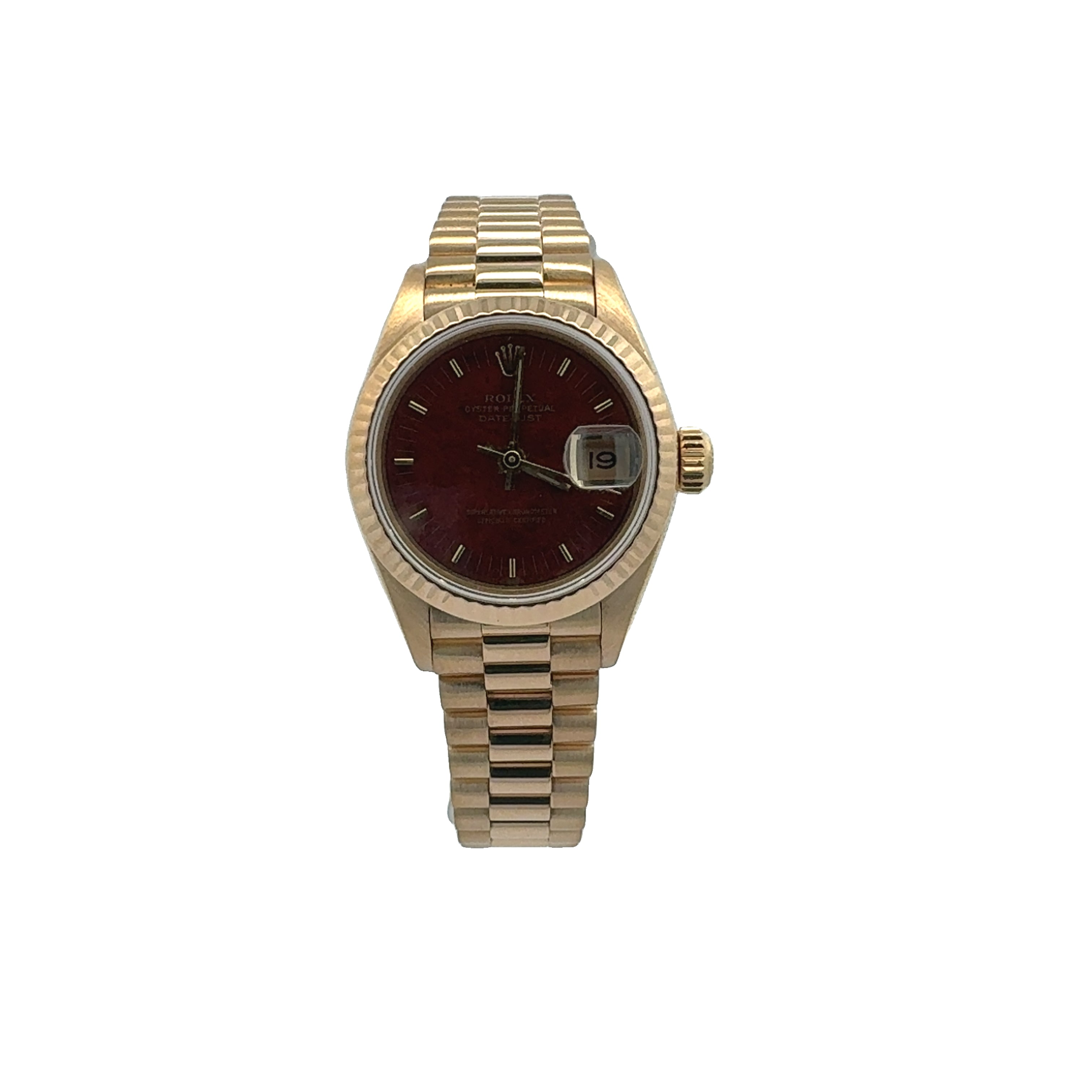 Rolex Lady Datejust reference 69178 Factory Burl Wood Dial