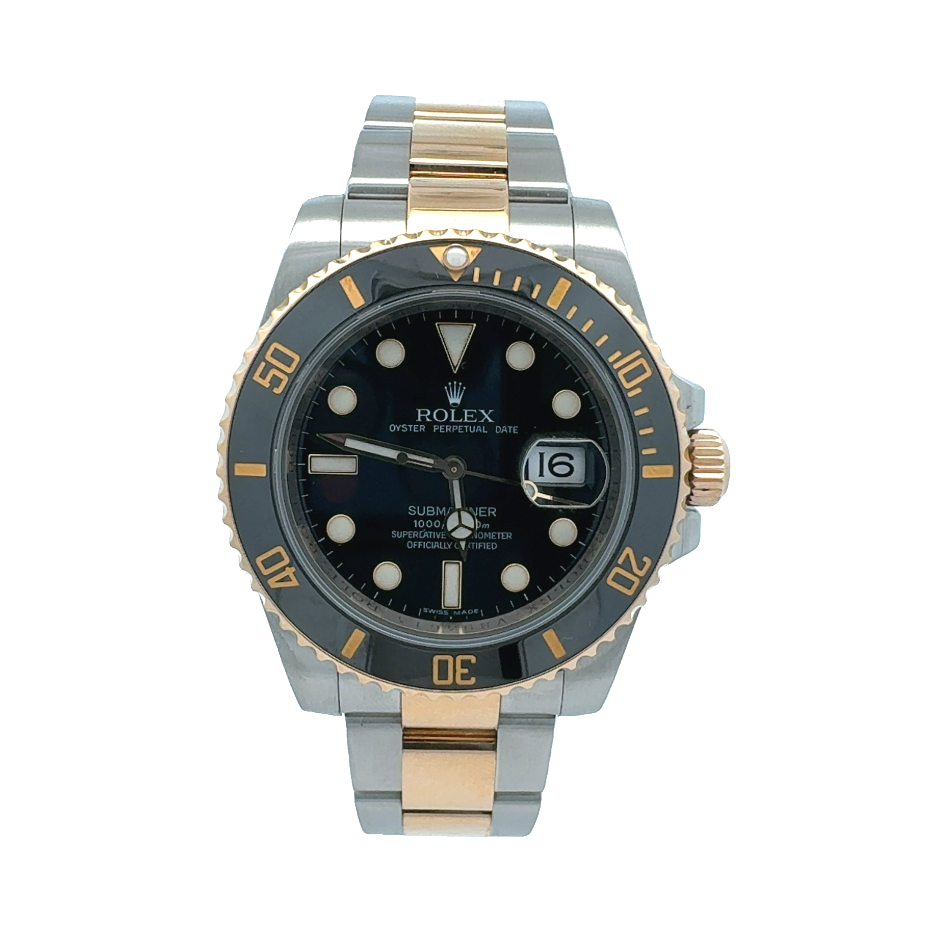 Rolex Steel and Yellow Gold Submariner Date reference 116613LN