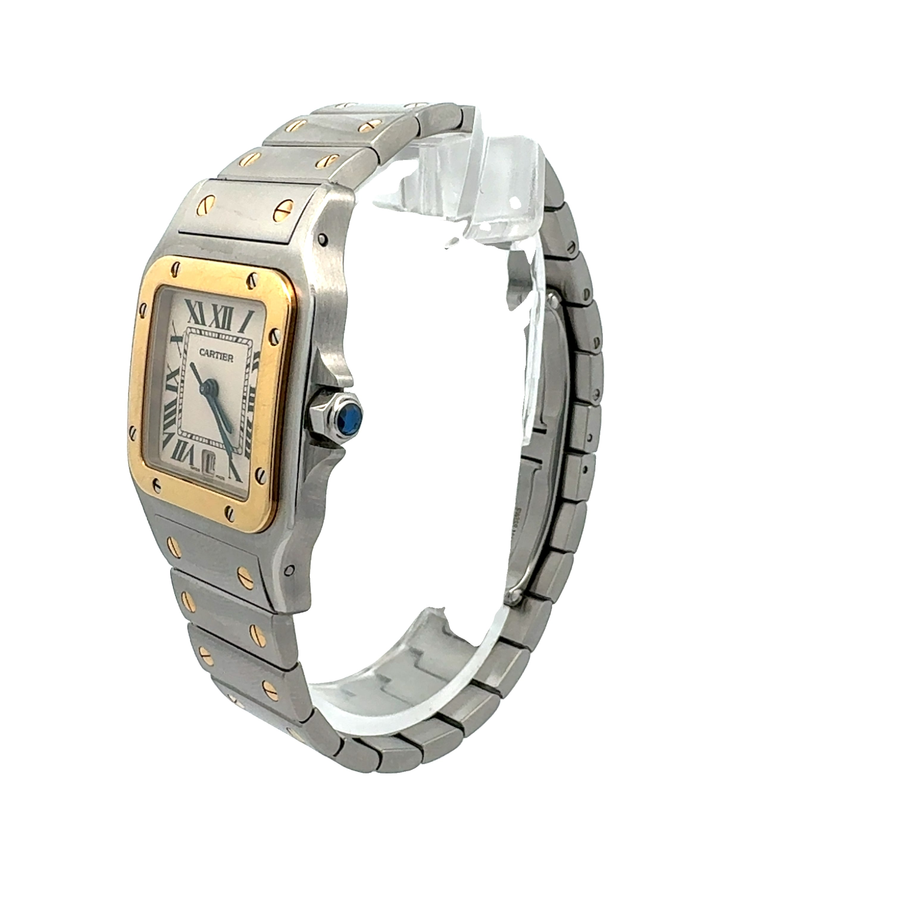 Cartier Steel and Gold Santos Galbee reference 1566