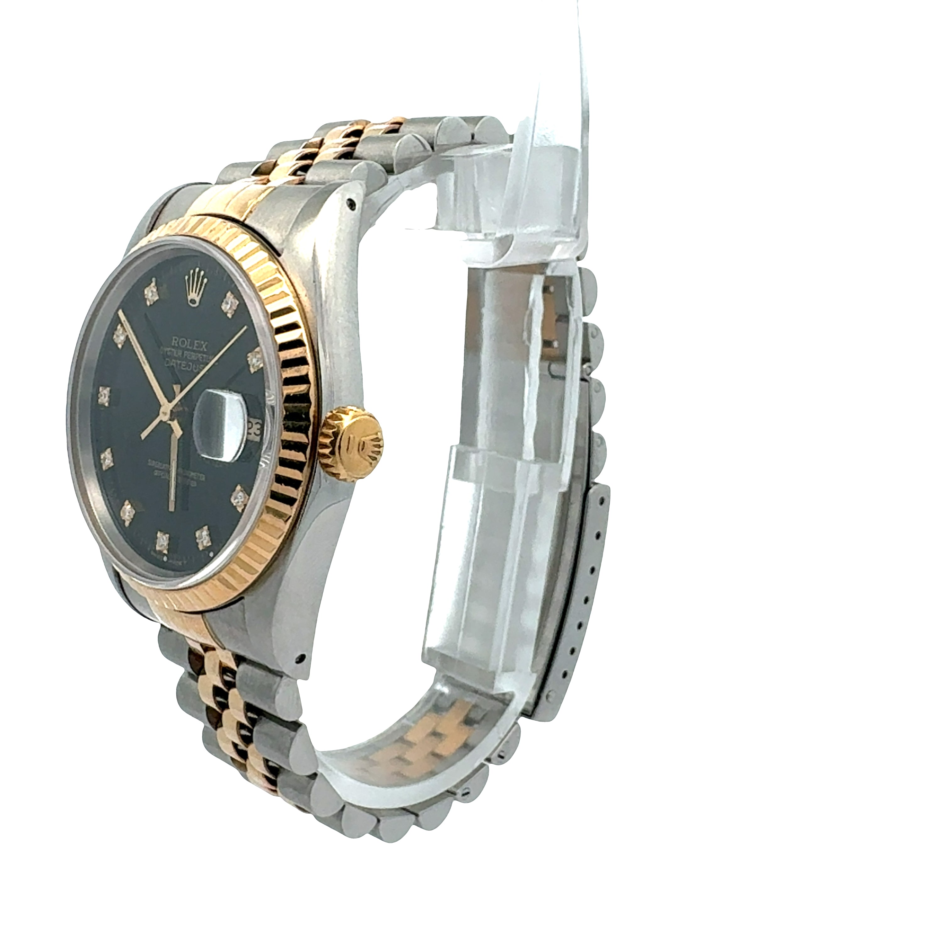 Rolex Datejust 16233 reference 16233 Factory Black diamond Dial