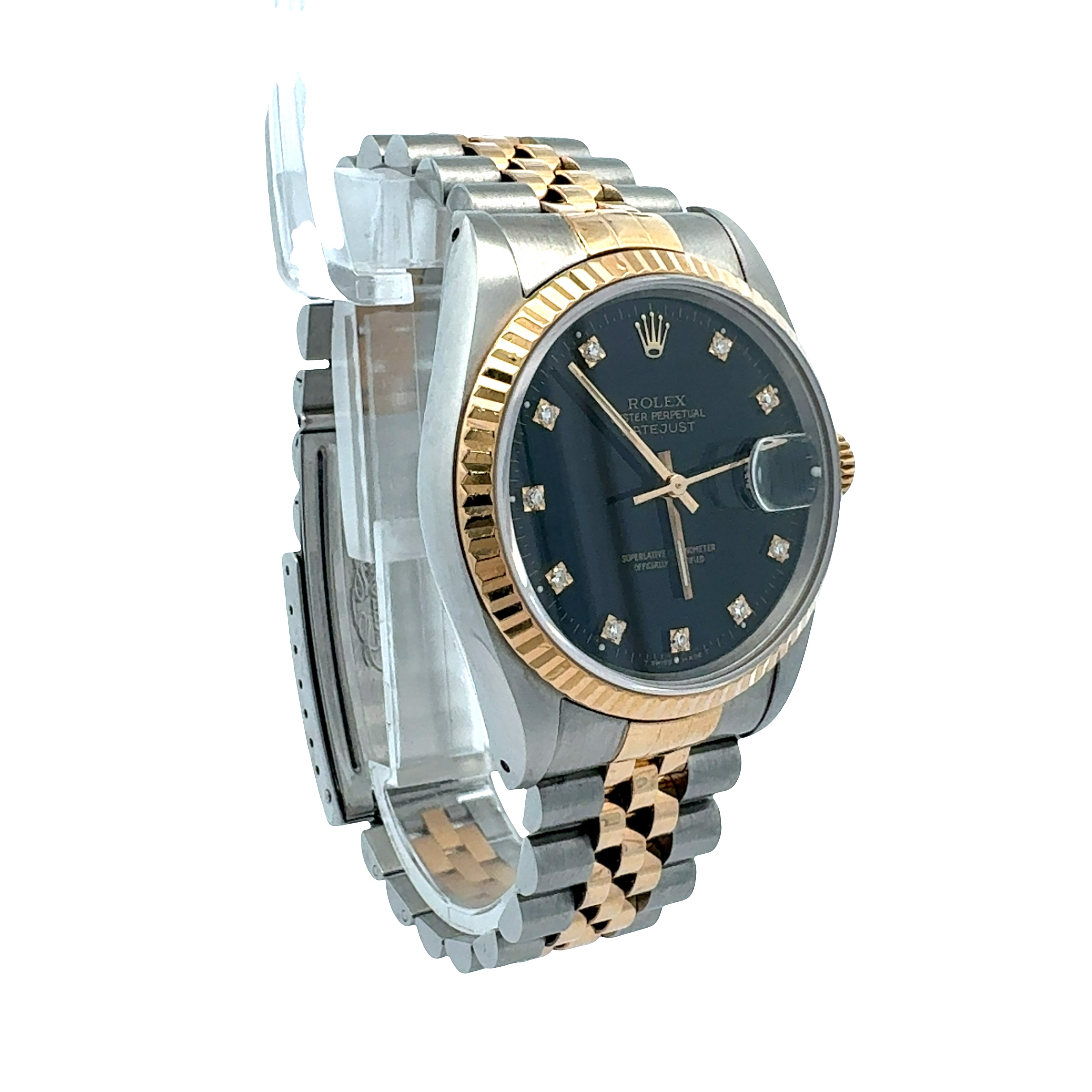 Rolex Datejust 16233 reference 16233 Factory Black diamond Dial