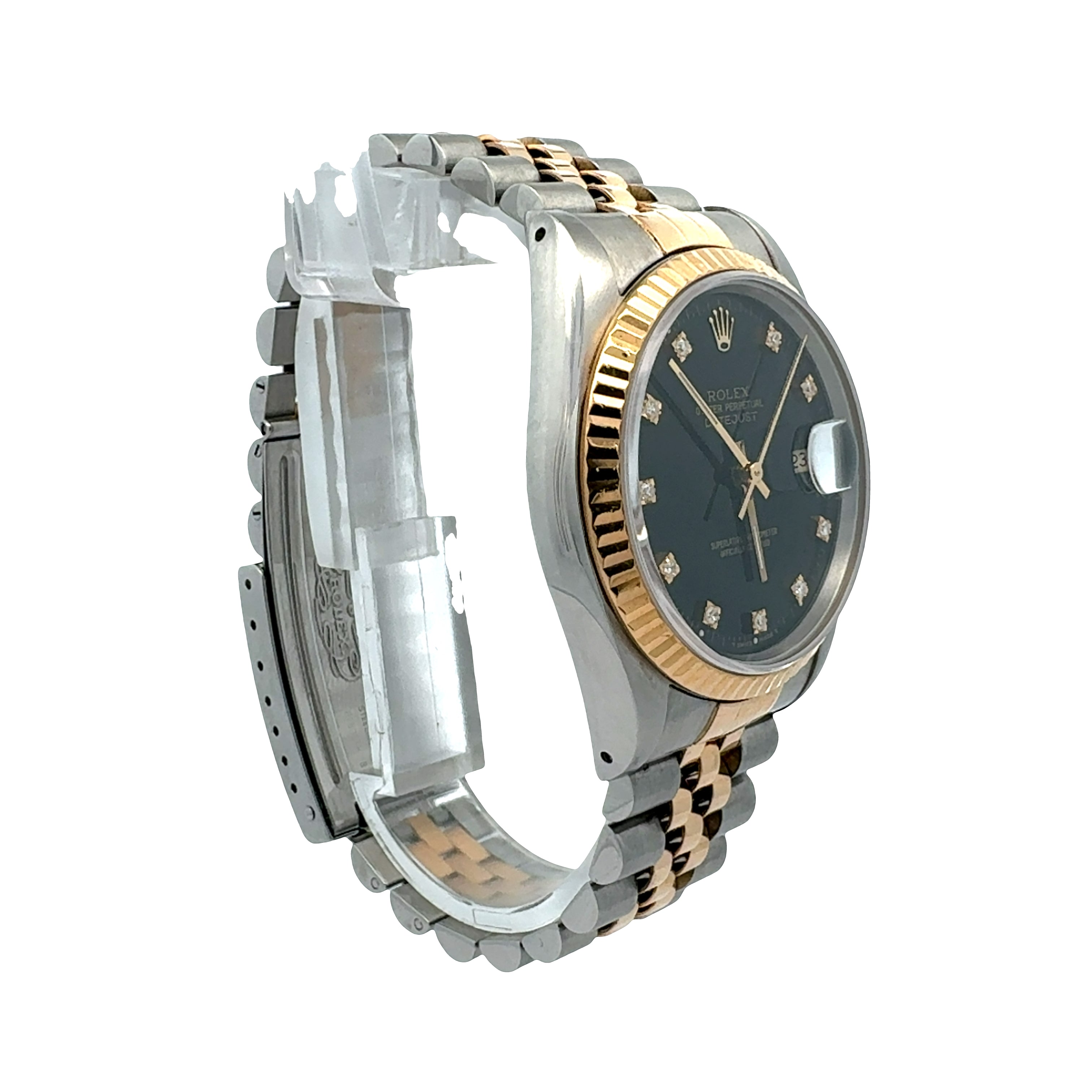 Rolex Datejust 16233 reference 16233 Factory Black diamond Dial