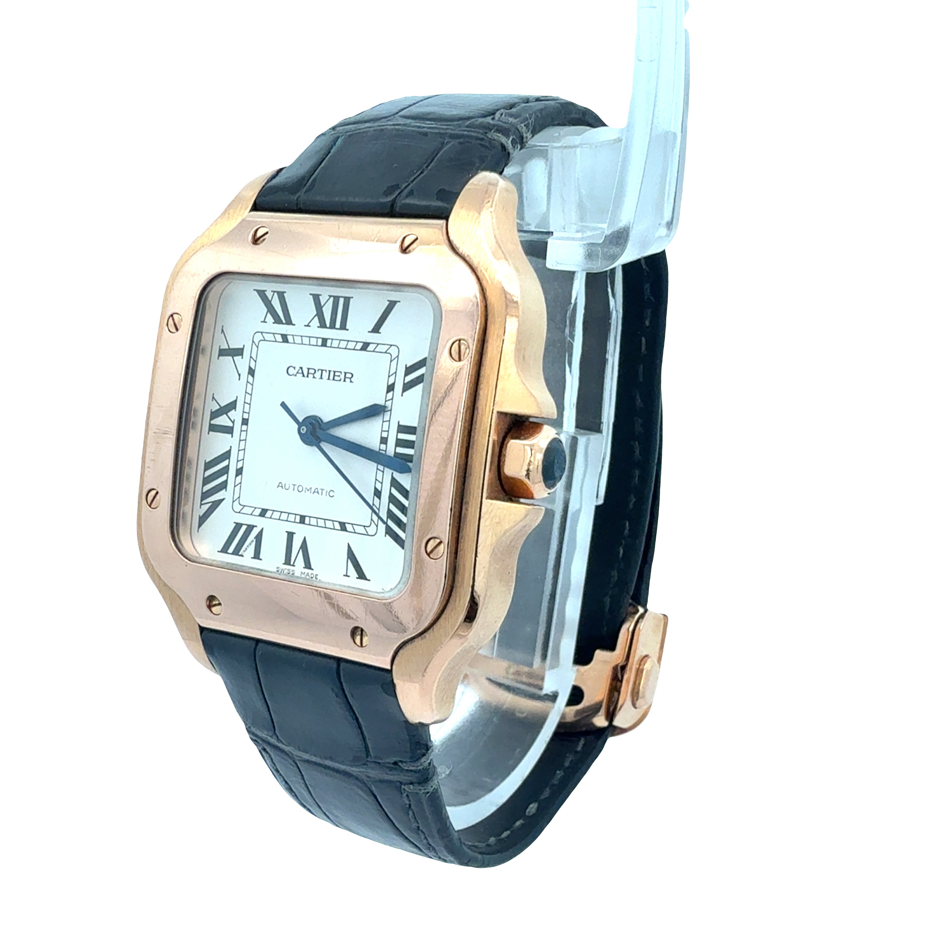 Cartier 18ct Rose Gold Santos De Cartier reference WGSA0028