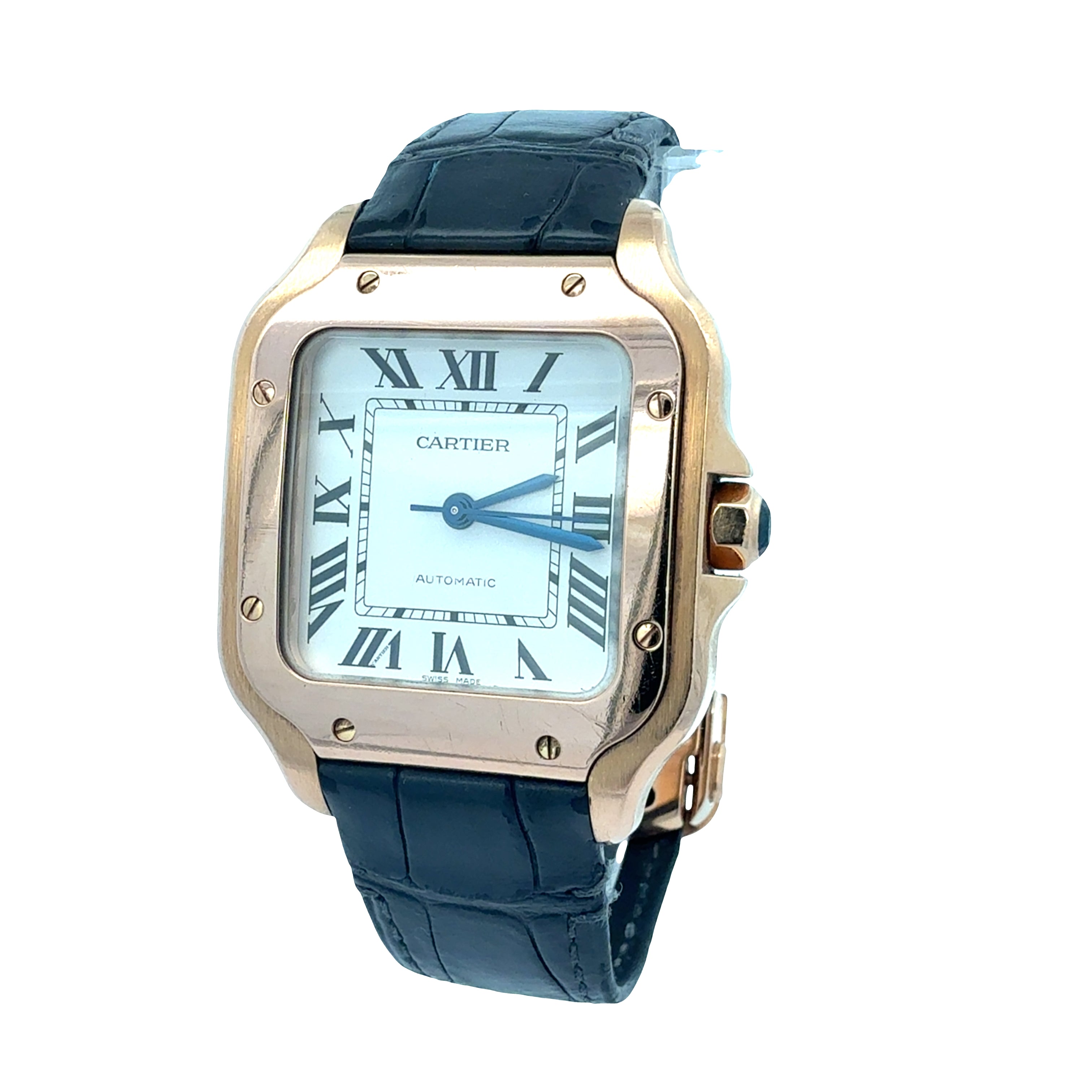 Cartier 18ct Rose Gold Santos De Cartier reference WGSA0028