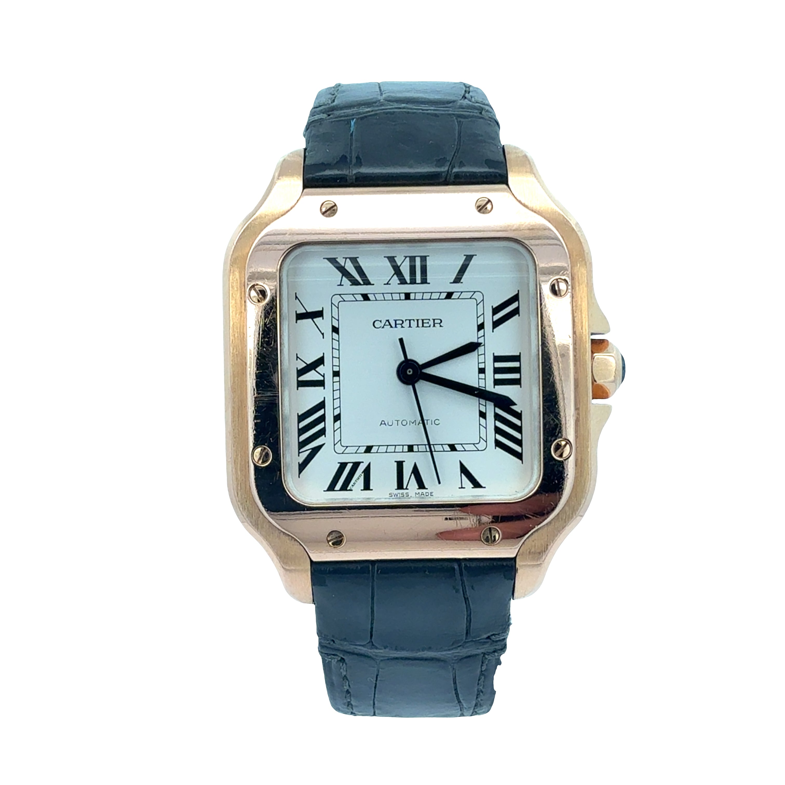 Cartier 18ct Rose Gold Santos De Cartier reference WGSA0028