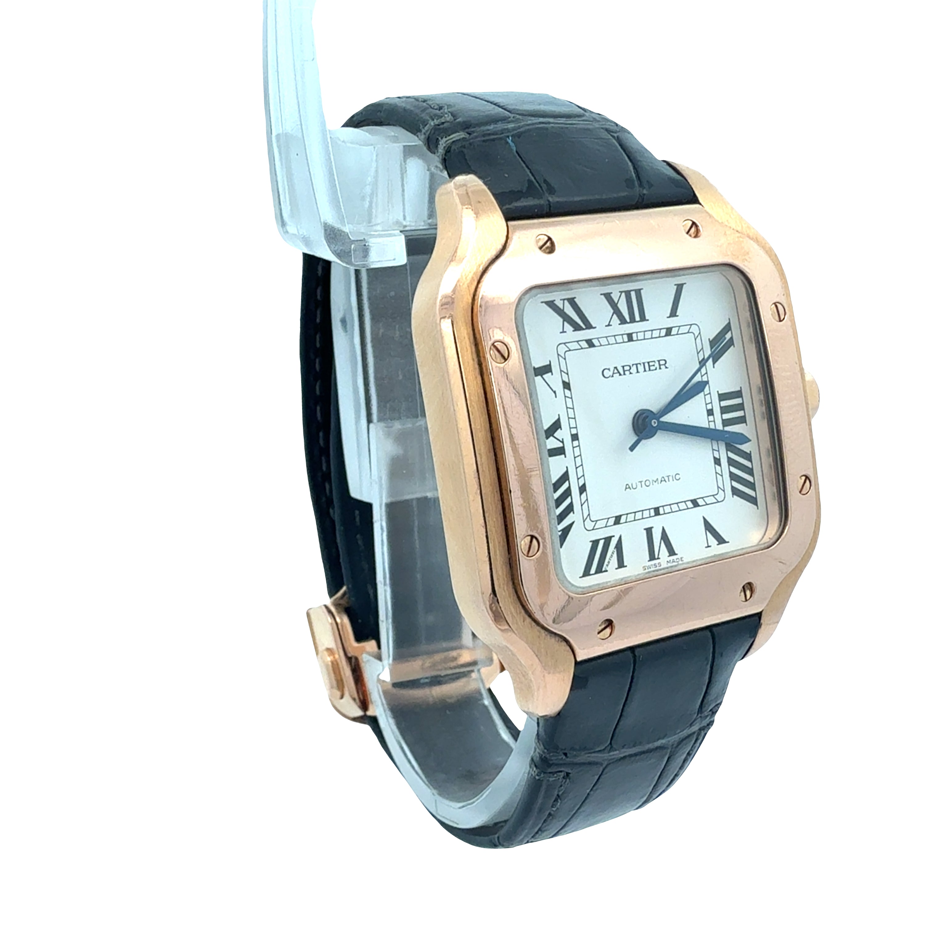 Cartier 18ct Rose Gold Santos De Cartier reference WGSA0028