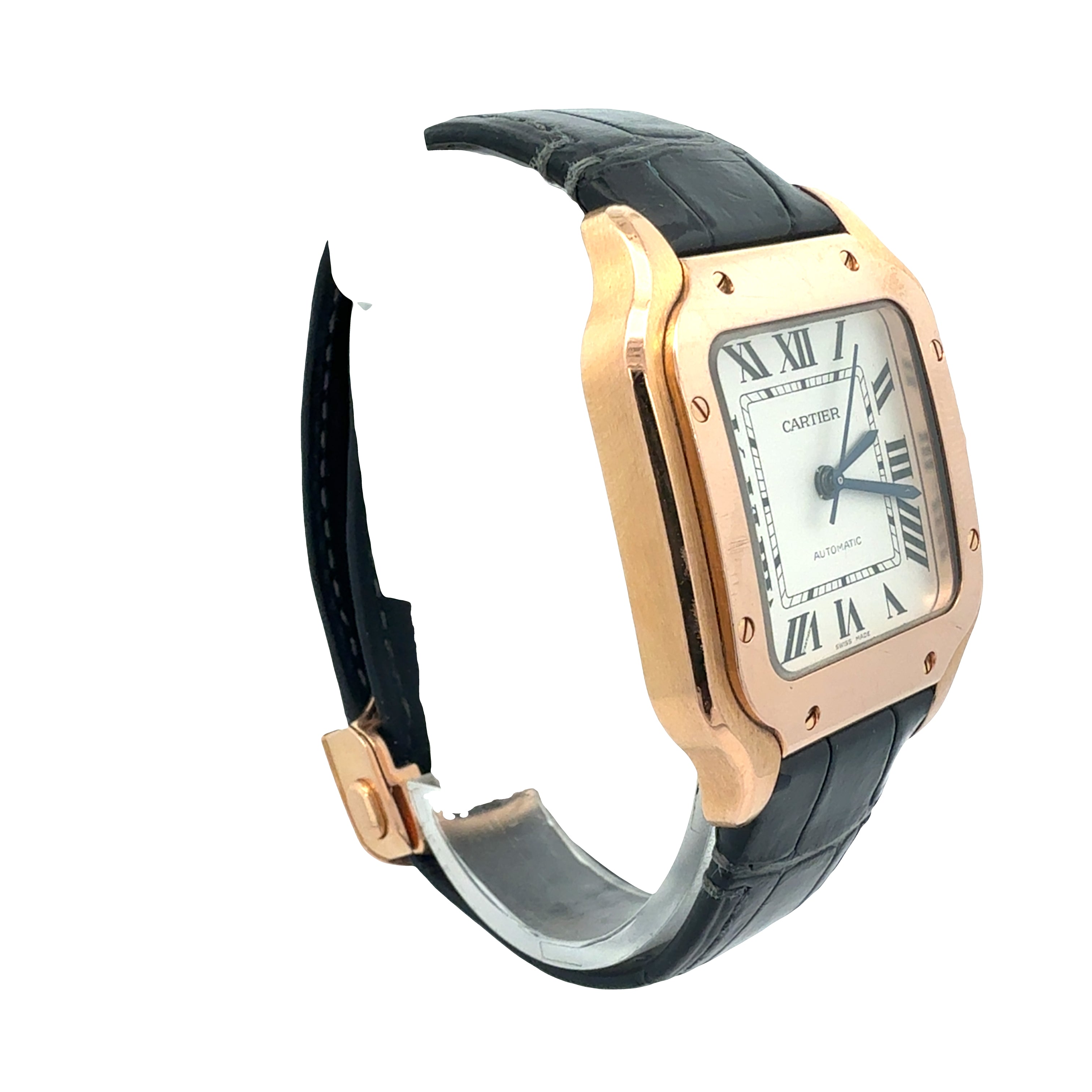 Cartier 18ct Rose Gold Santos De Cartier reference WGSA0028