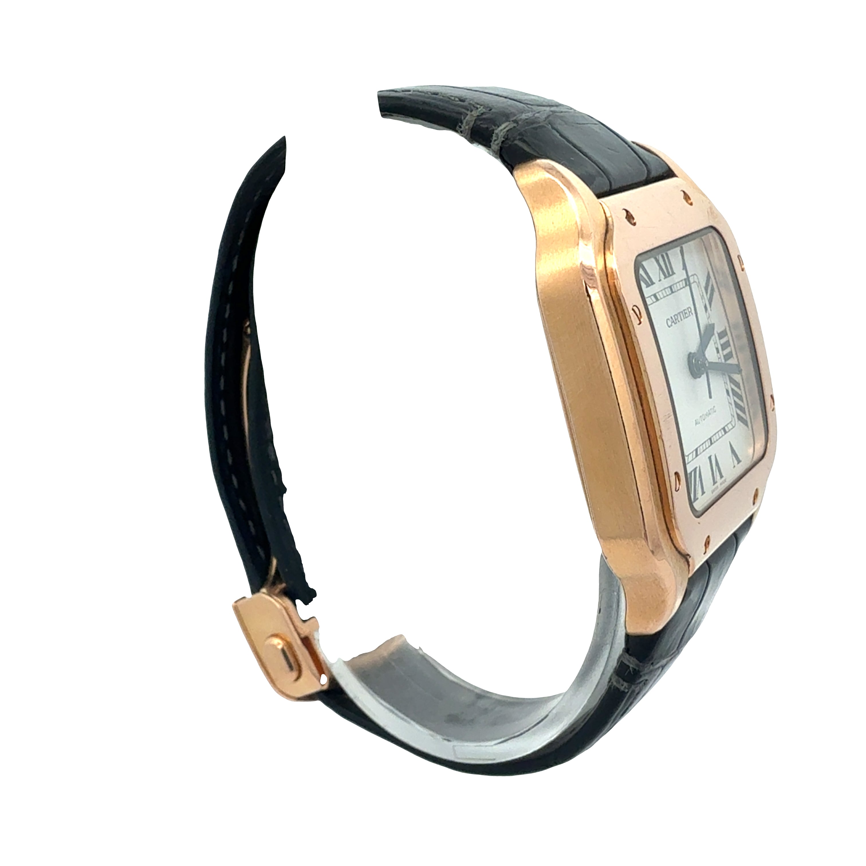 Cartier 18ct Rose Gold Santos De Cartier reference WGSA0028