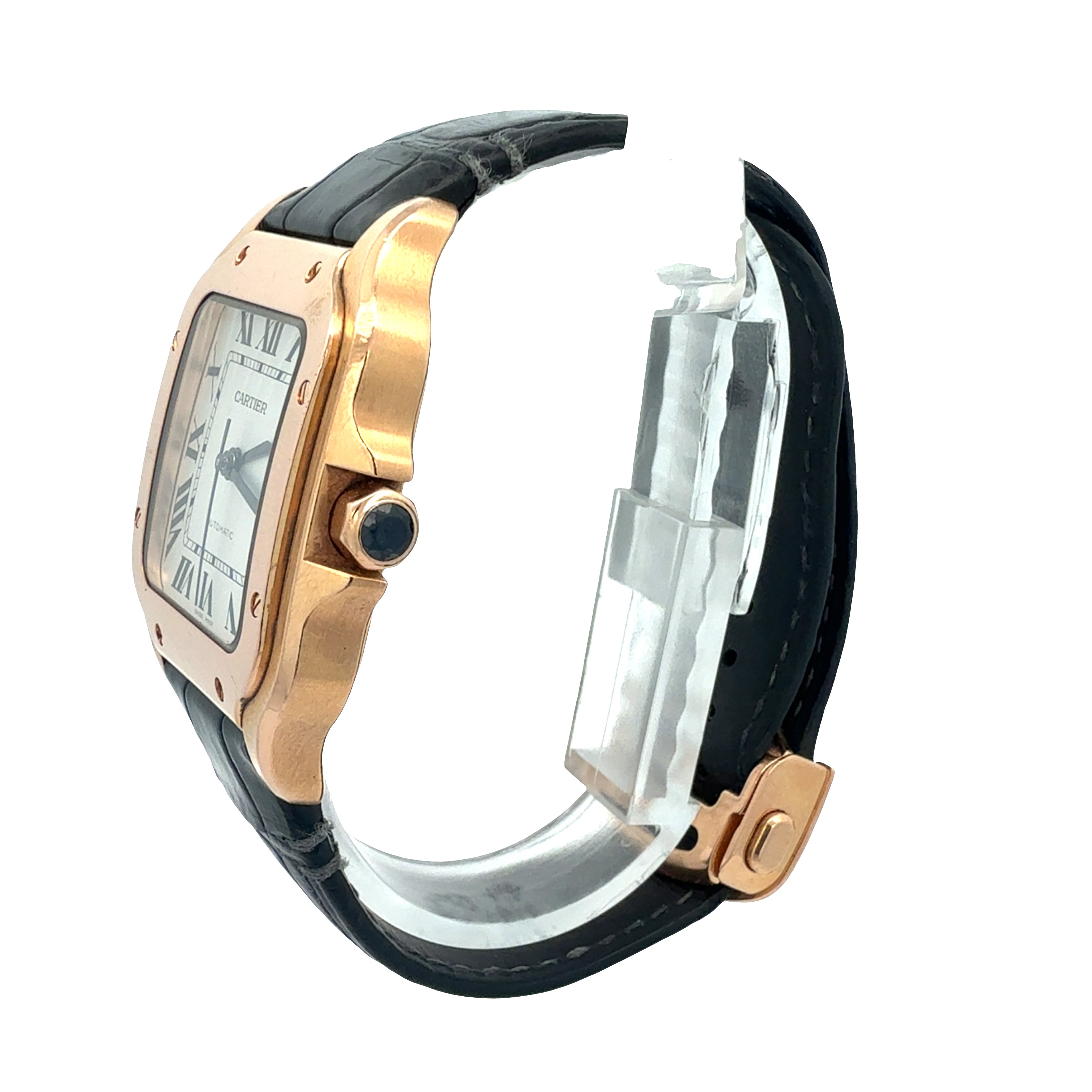 Cartier 18ct Rose Gold Santos De Cartier reference WGSA0028