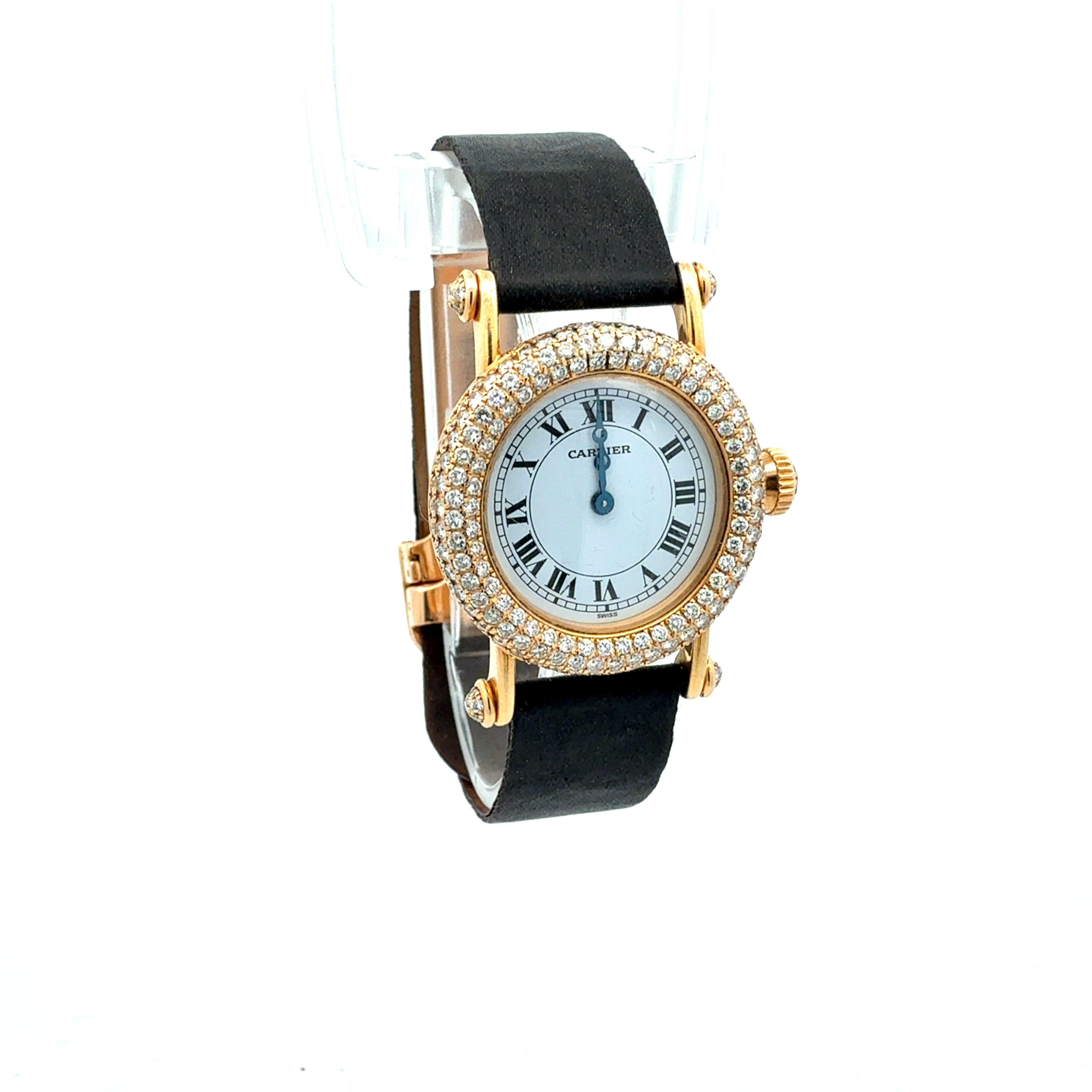 Cartier 18ct Yellow Gold Diabolo reference 1450 With Factory Diamonds