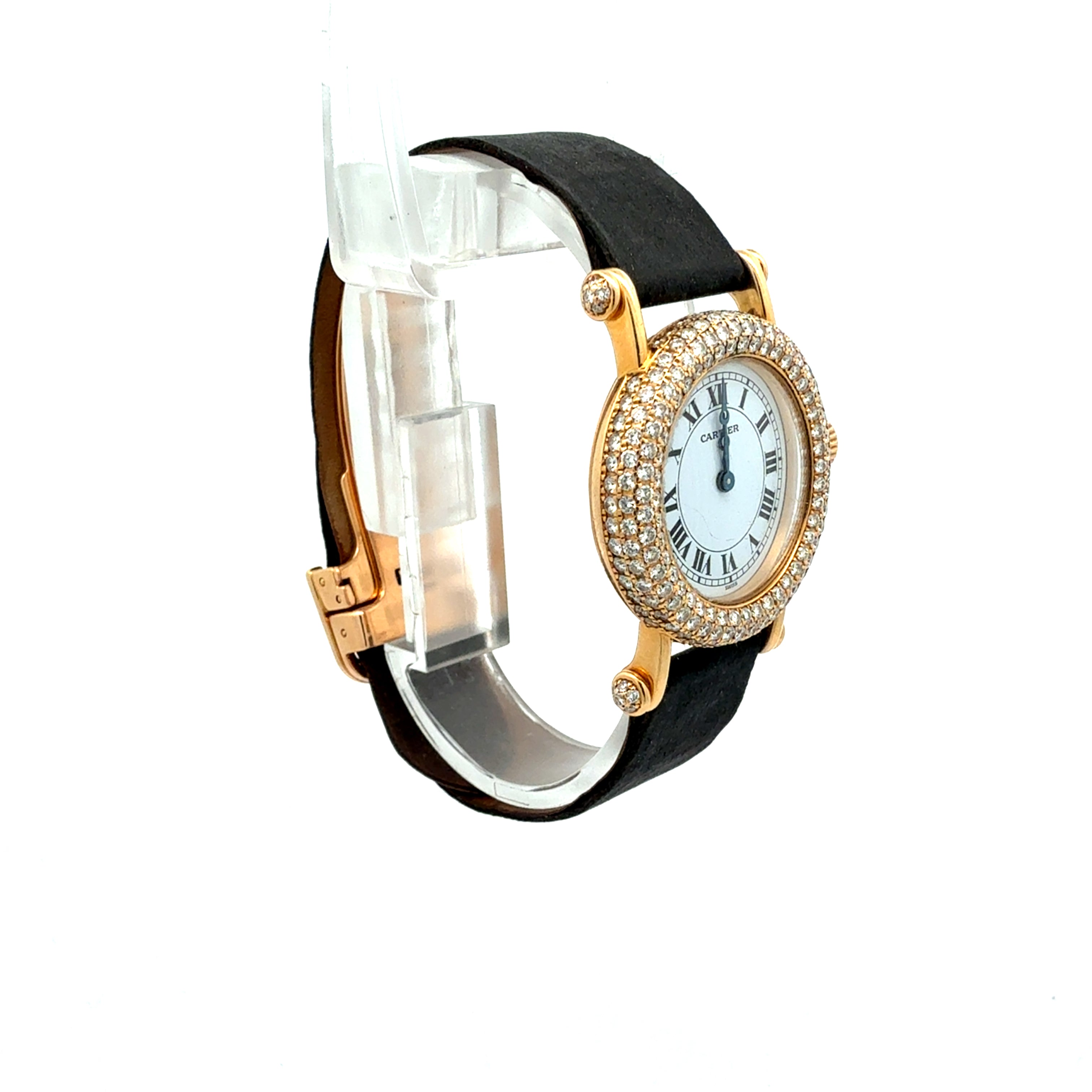 Cartier 18ct Yellow Gold Diabolo reference 1450 With Factory Diamonds