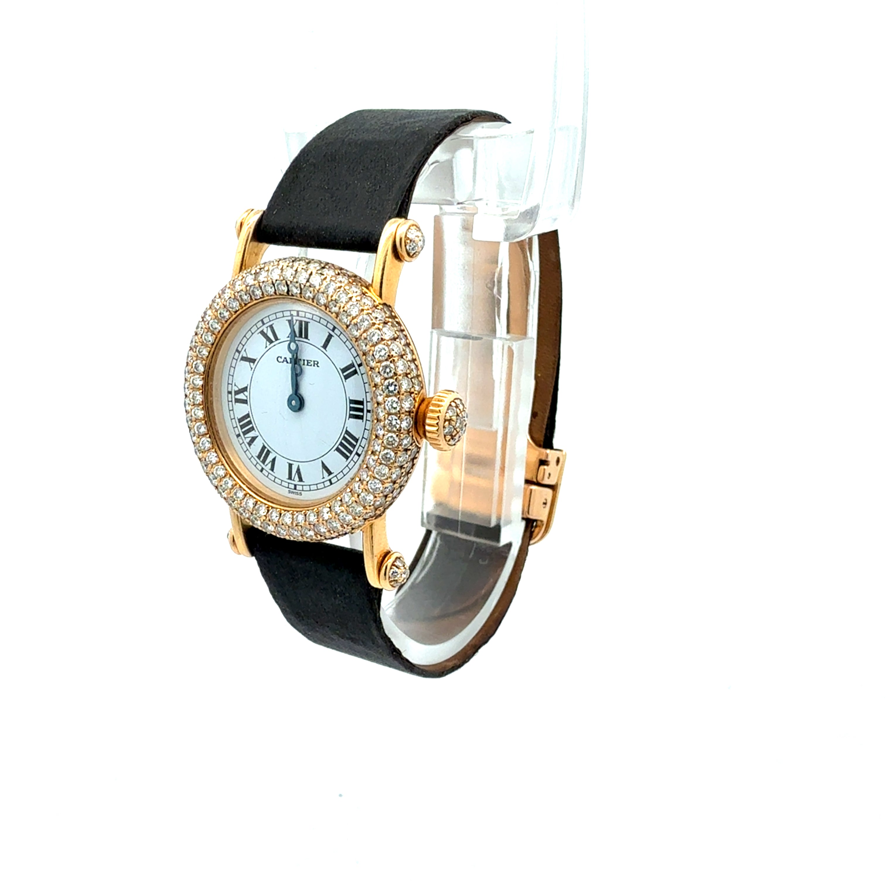 Cartier 18ct Yellow Gold Diabolo reference 1450 With Factory Diamonds