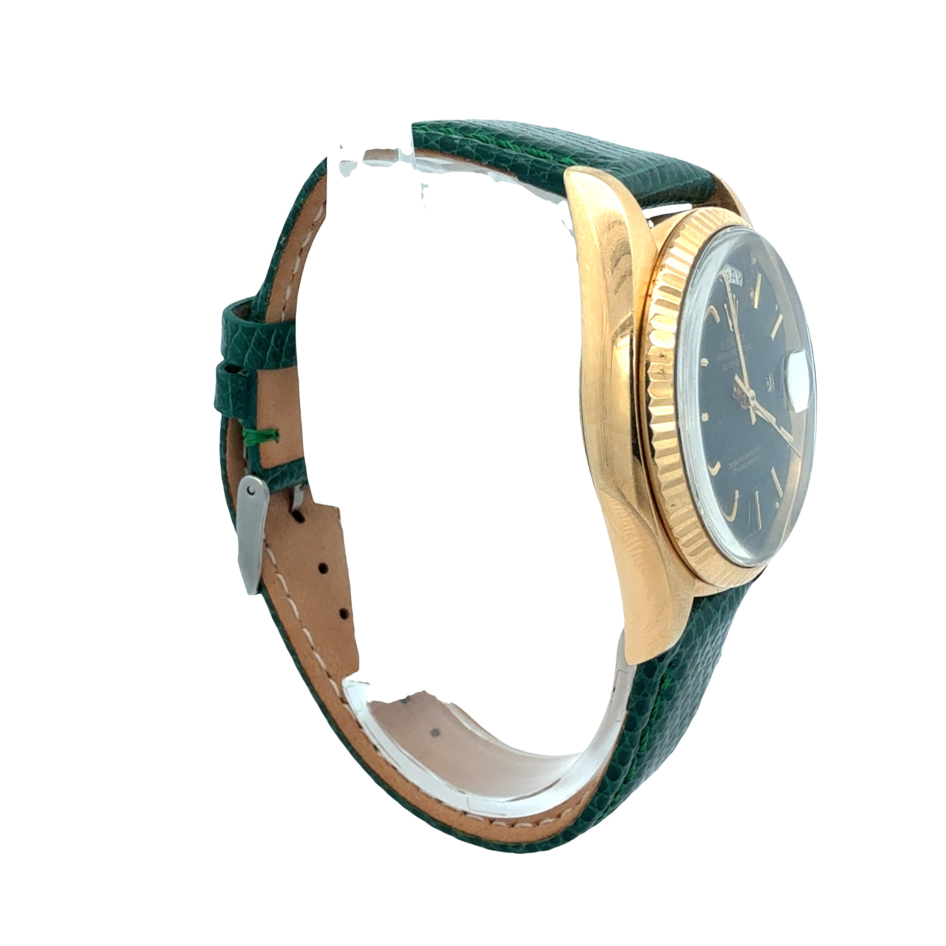 Rolex 18ct Yellow Gold Day Date reference 1803 Matte Black Minute Track Dial