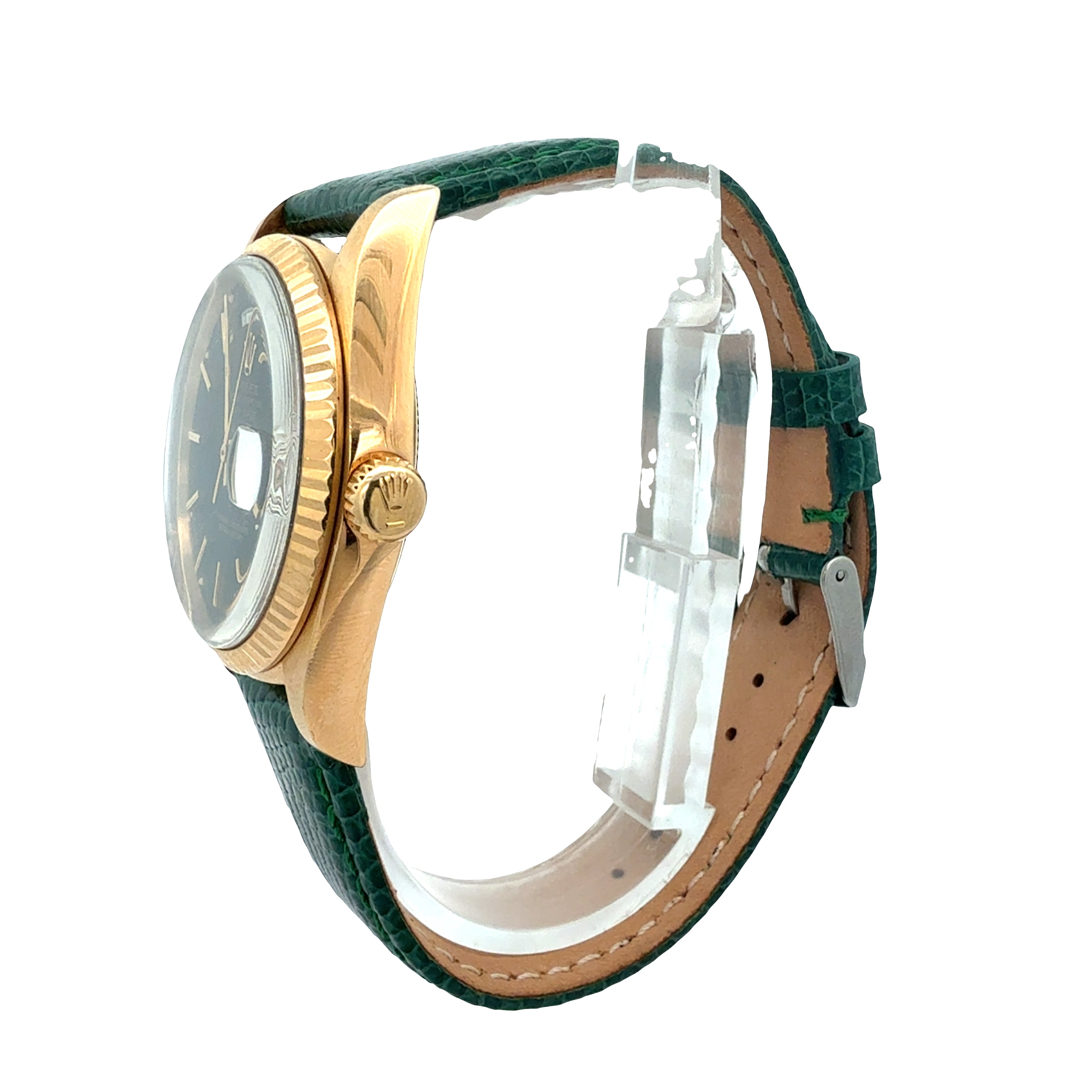 Rolex 18ct Yellow Gold Day Date reference 1803 Matte Black Minute Track Dial