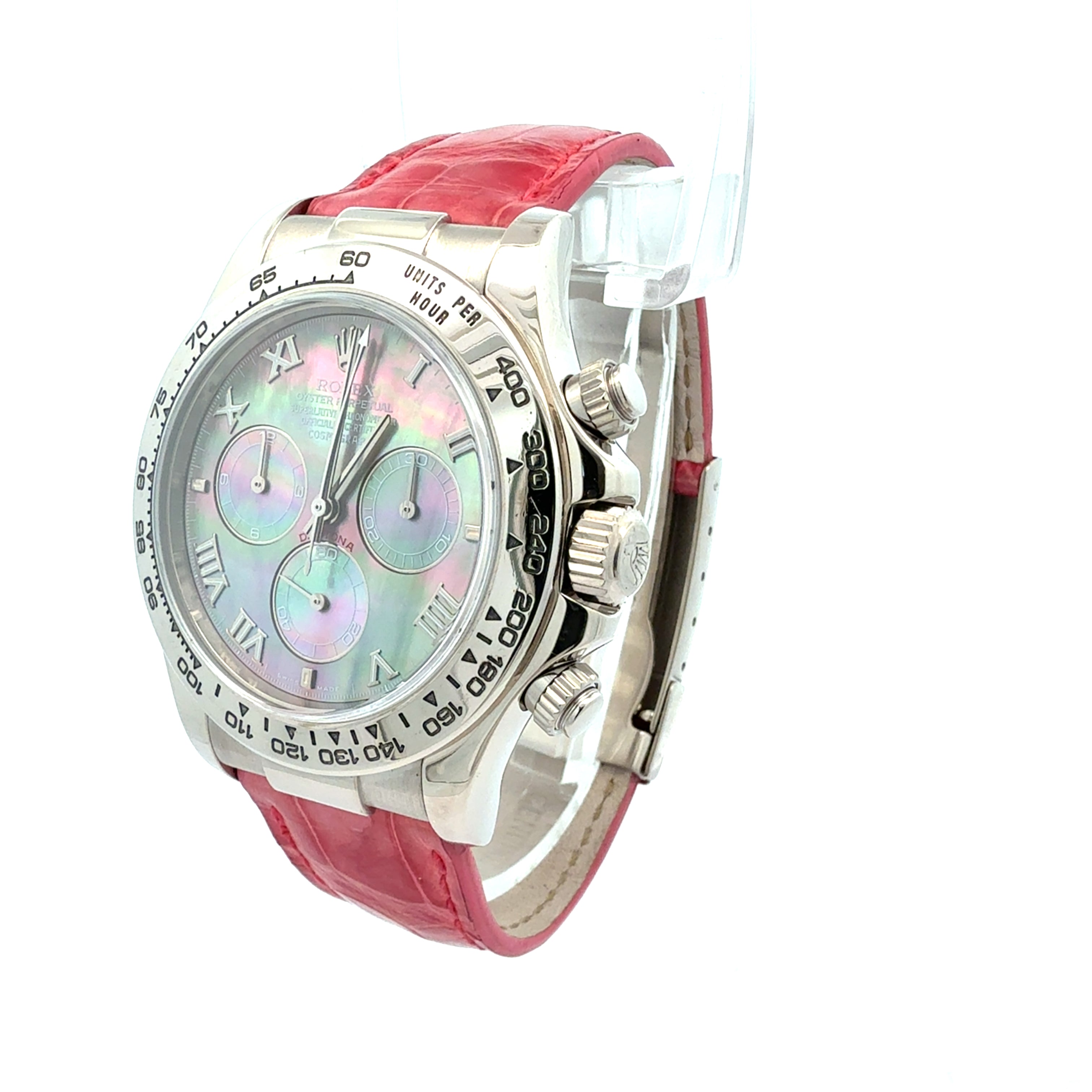 Rolex 18ct White Gold Daytona reference 116519 Factory Tahitian MOP Dial