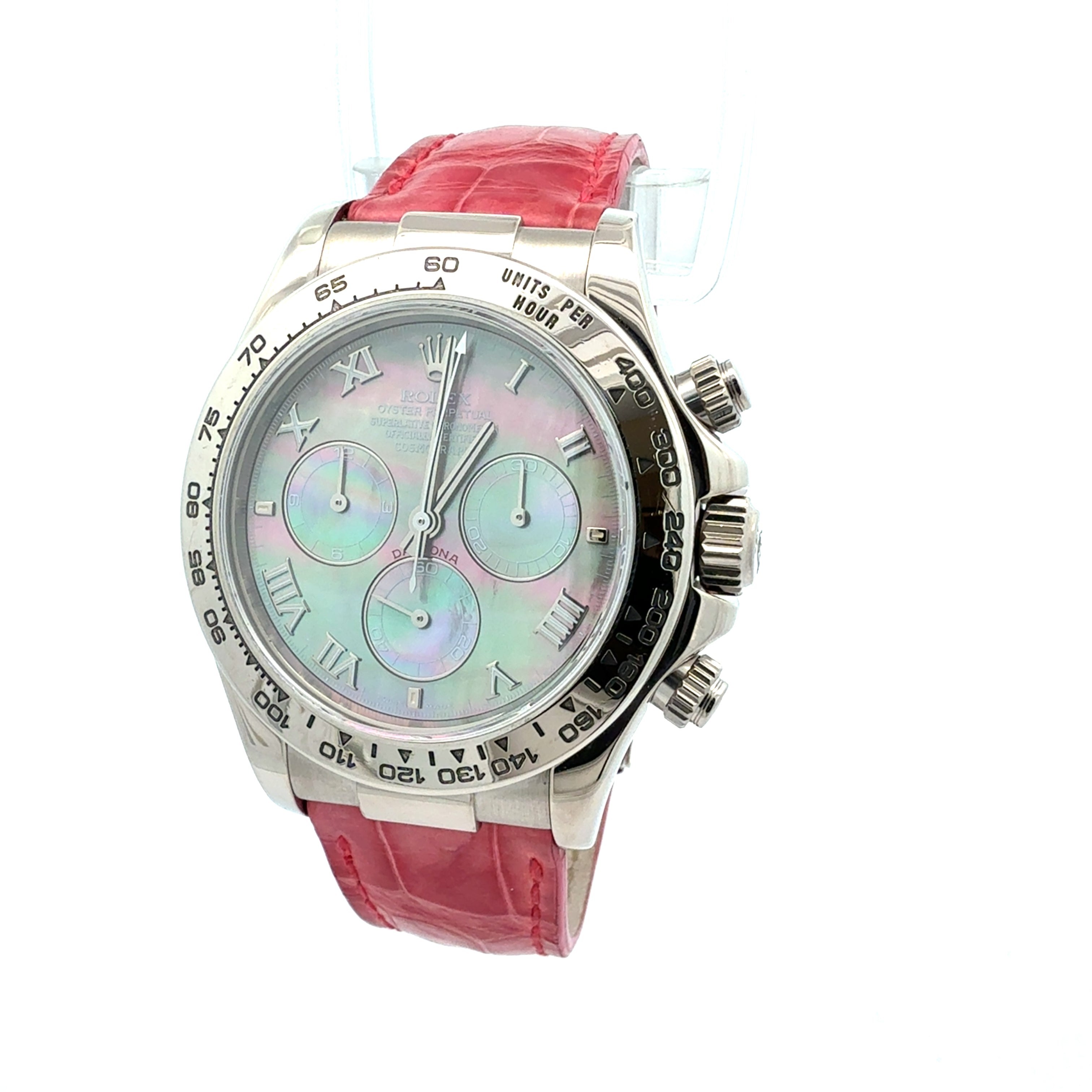 Rolex 18ct White Gold Daytona reference 116519 Factory Tahitian MOP Dial