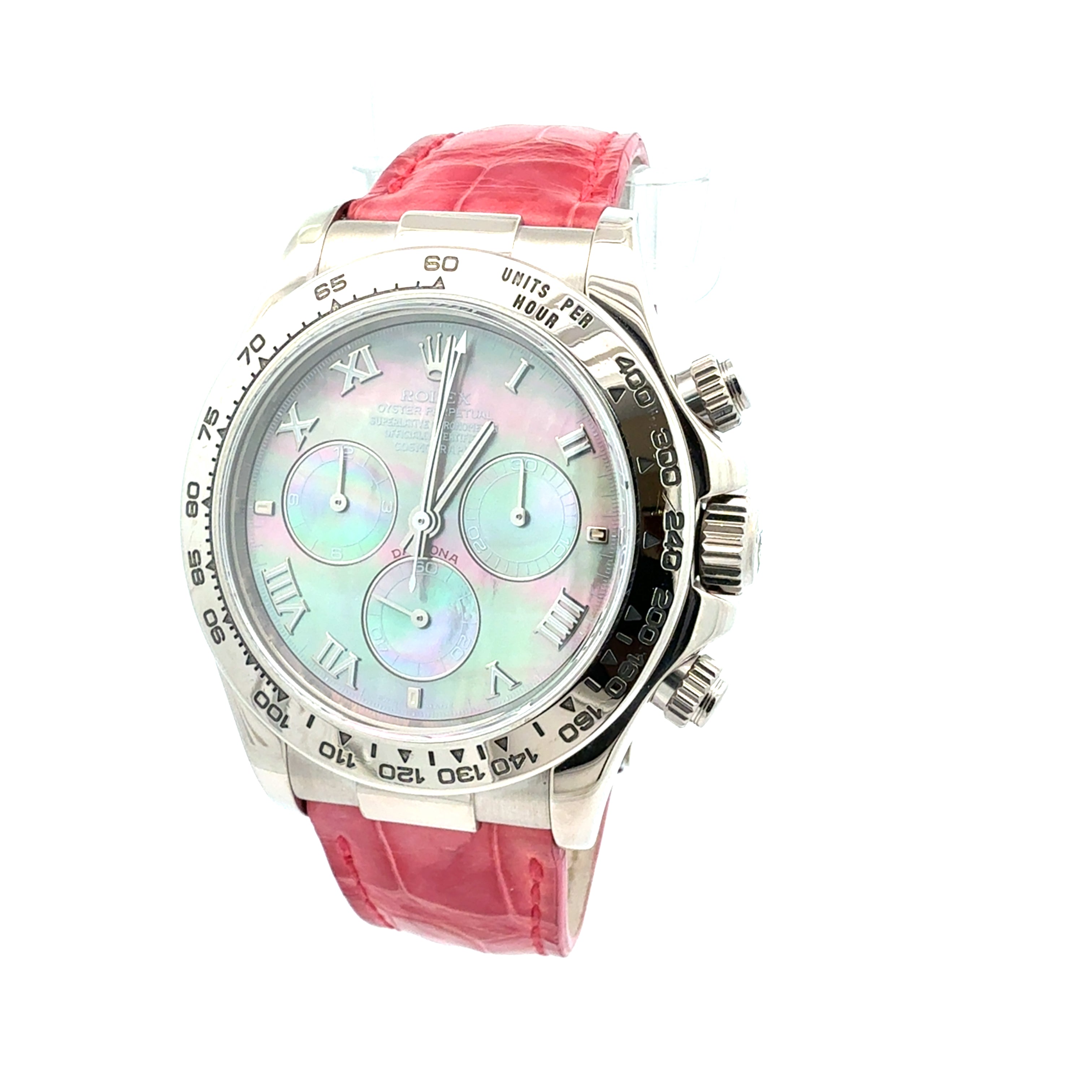 Rolex 18ct White Gold Daytona reference 116519 Factory Tahitian MOP Dial