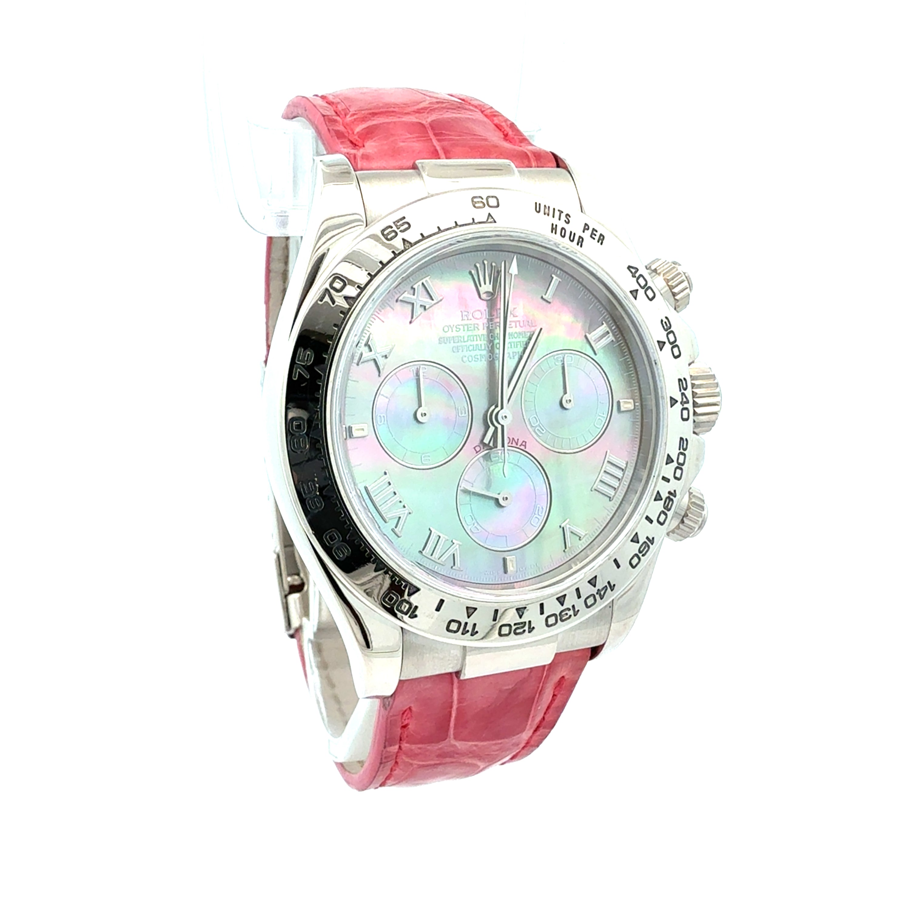 Rolex 18ct White Gold Daytona reference 116519 Factory Tahitian MOP Dial