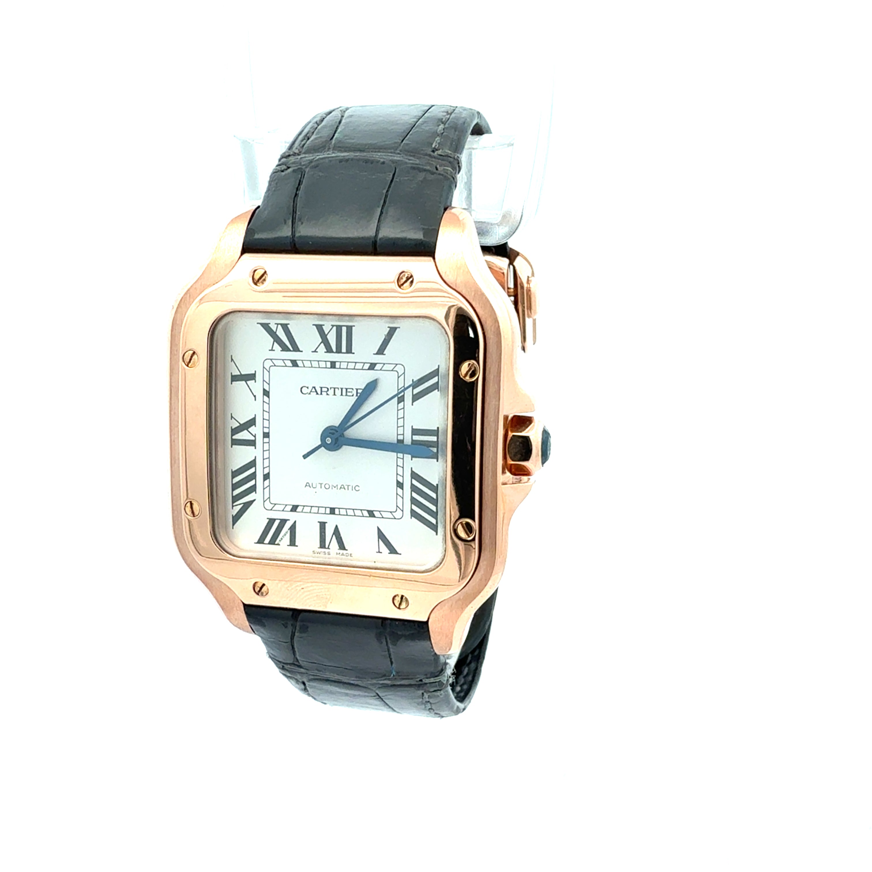Cartier 18ct Rose Gold Santos De Cartier reference WGSA0028