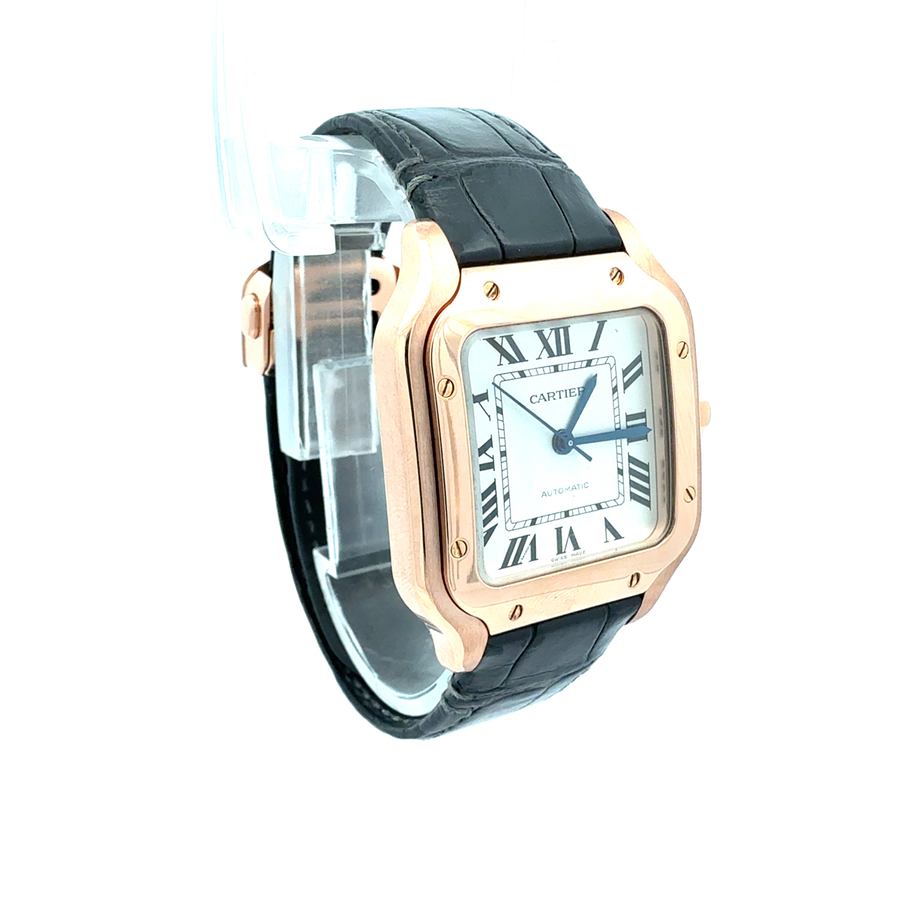 Cartier 18ct Rose Gold Santos De Cartier reference WGSA0028