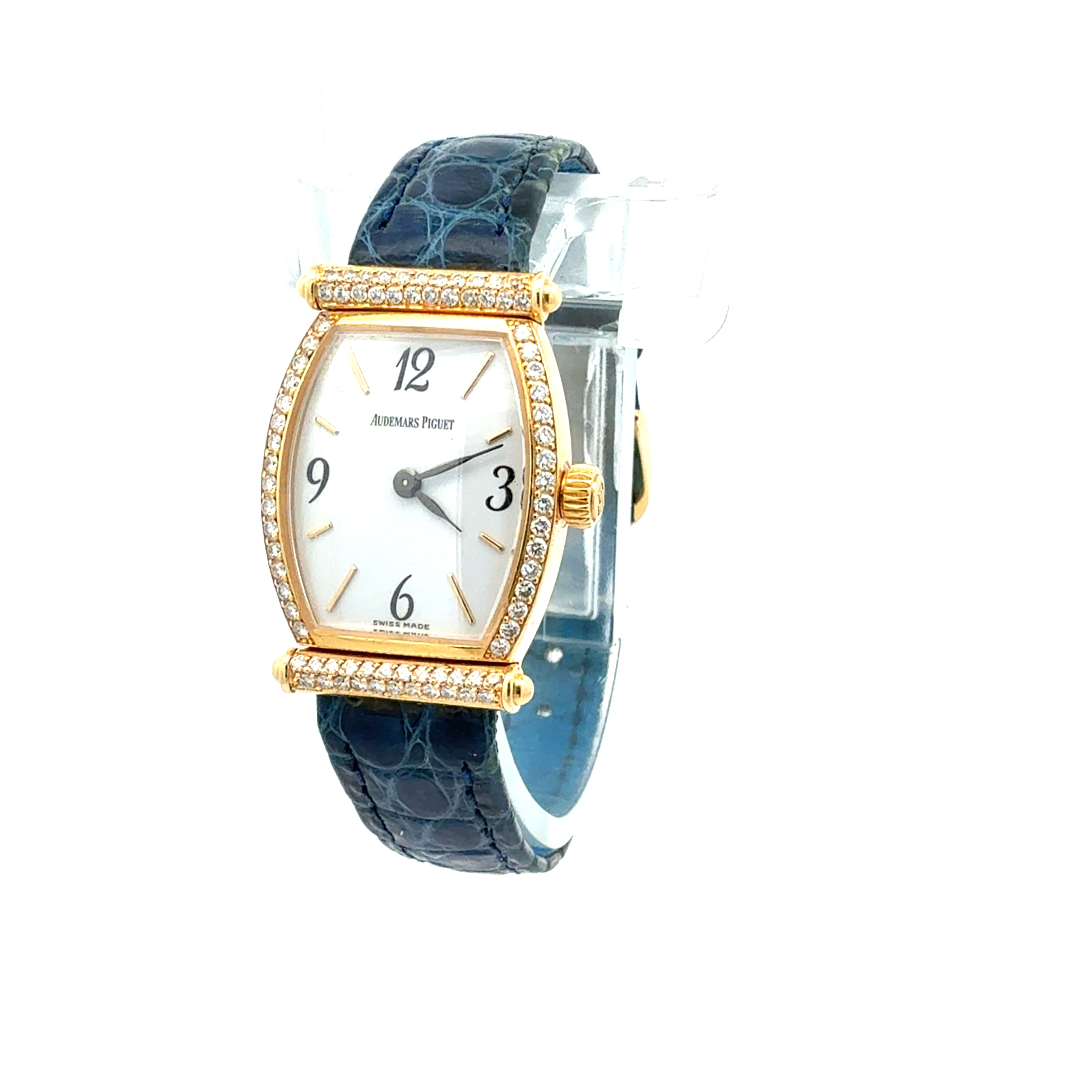 Audemars Piguet Carnegie Tonneau Ref.67003BA Factory Diamonds