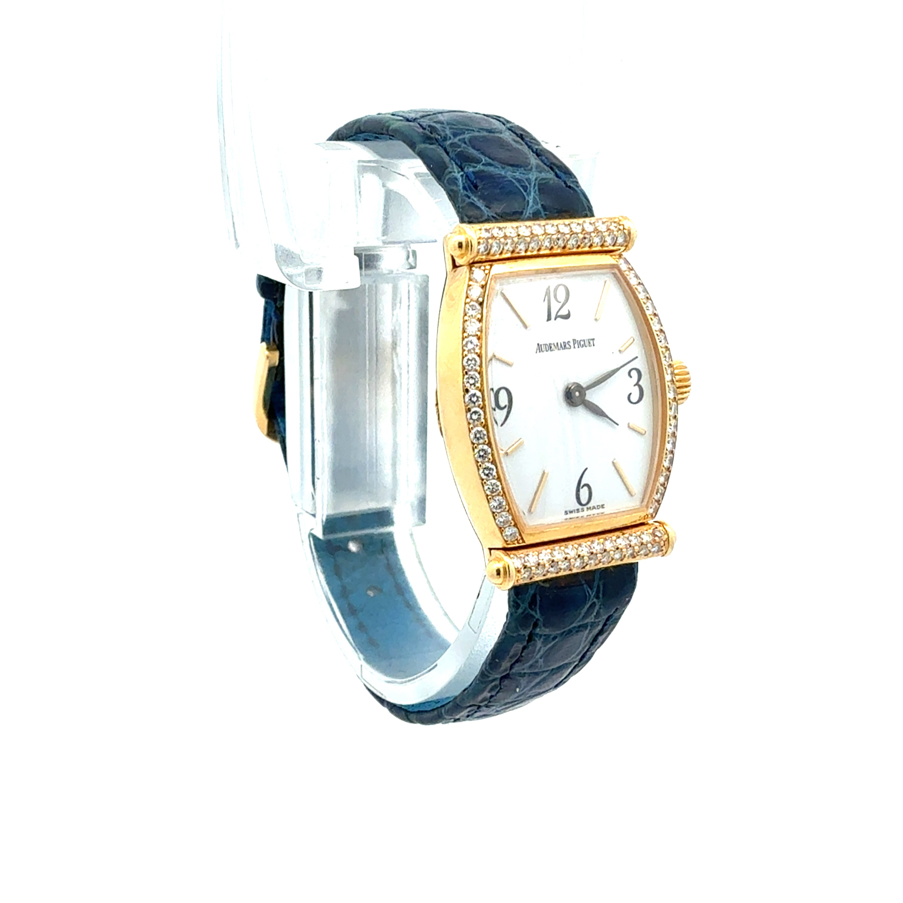Audemars Piguet Carnegie Tonneau Ref.67003BA Factory Diamonds