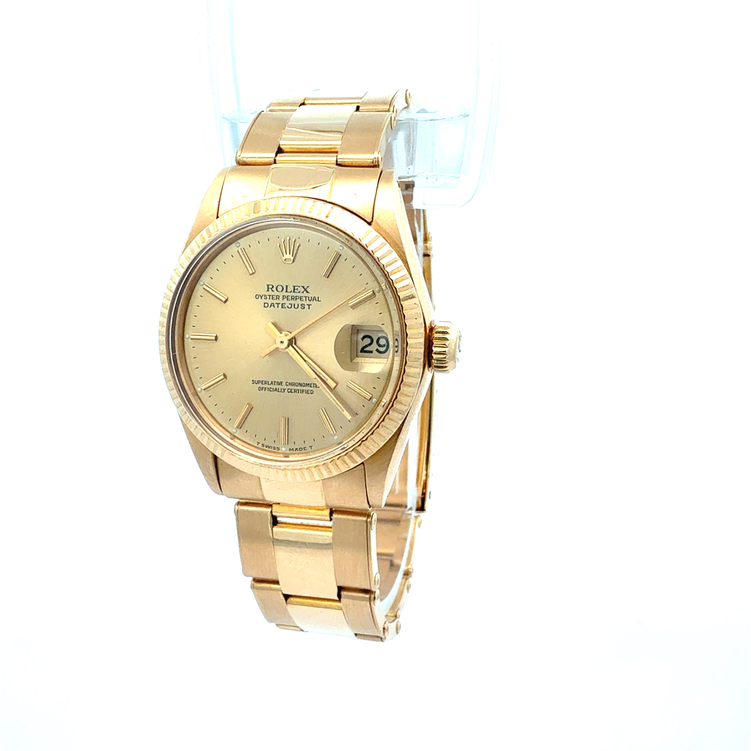 Rolex Datejust 31 reference 6827 18ct Gold