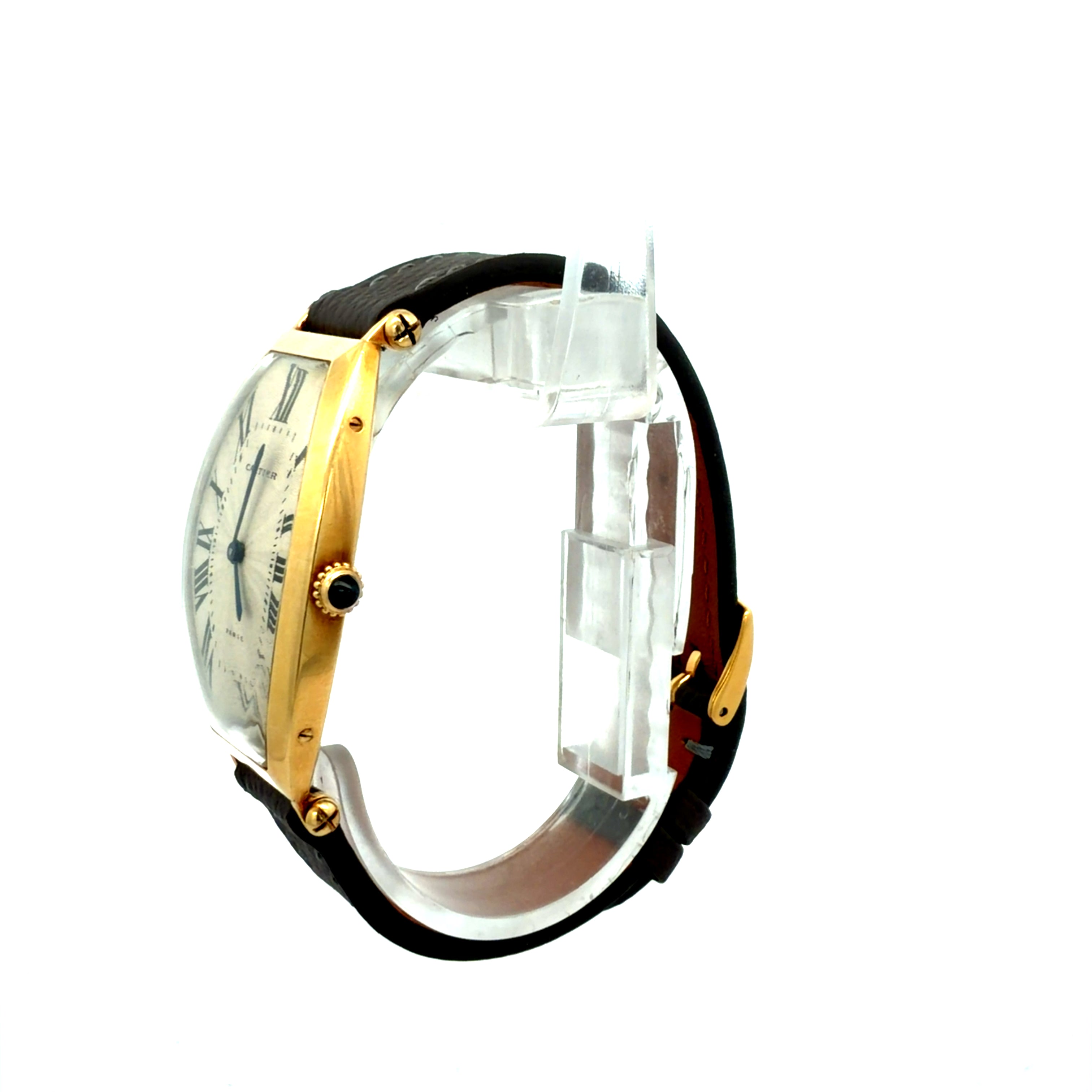 Cartier 18ct Gold Tonneau Jumbo Paris