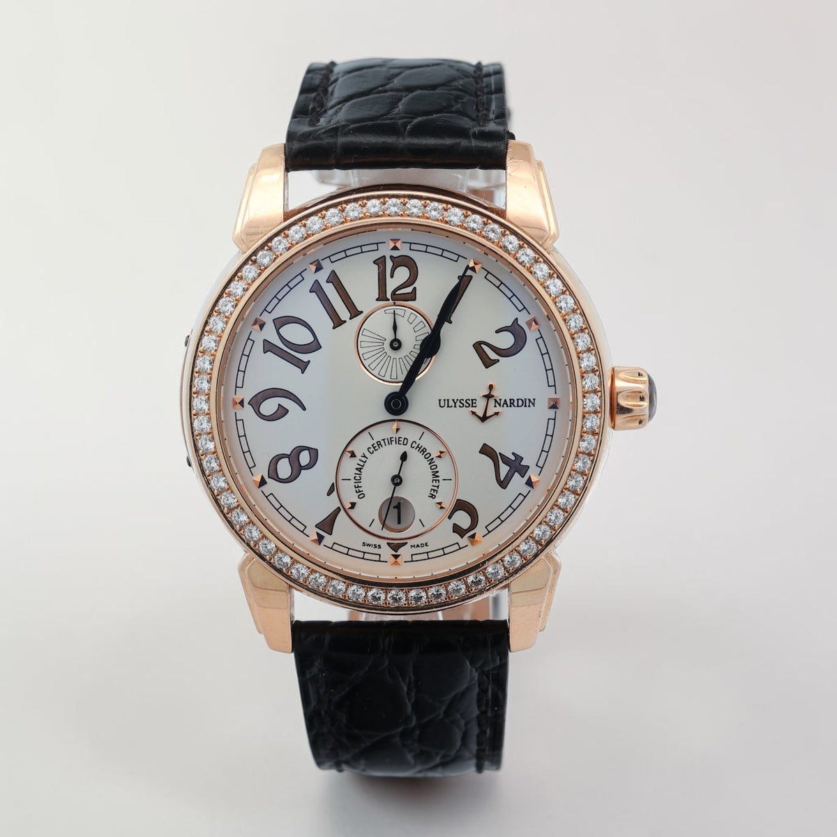 Ulysse Nardin 18ct Gold Classic reference 276-88 Factory Diamond Bezel