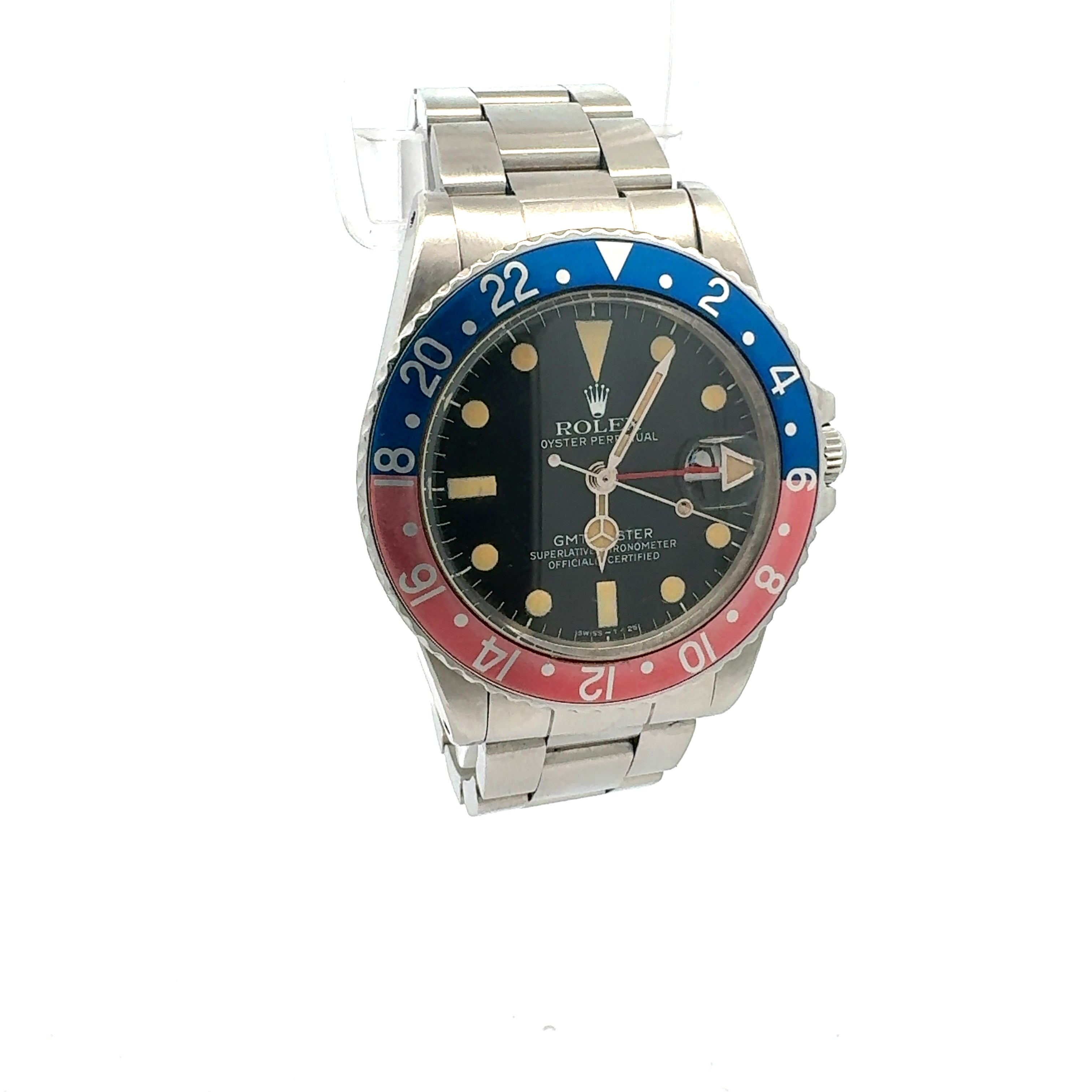 Rolex GMT Master II Pepsi reference 16750 Transitional Model