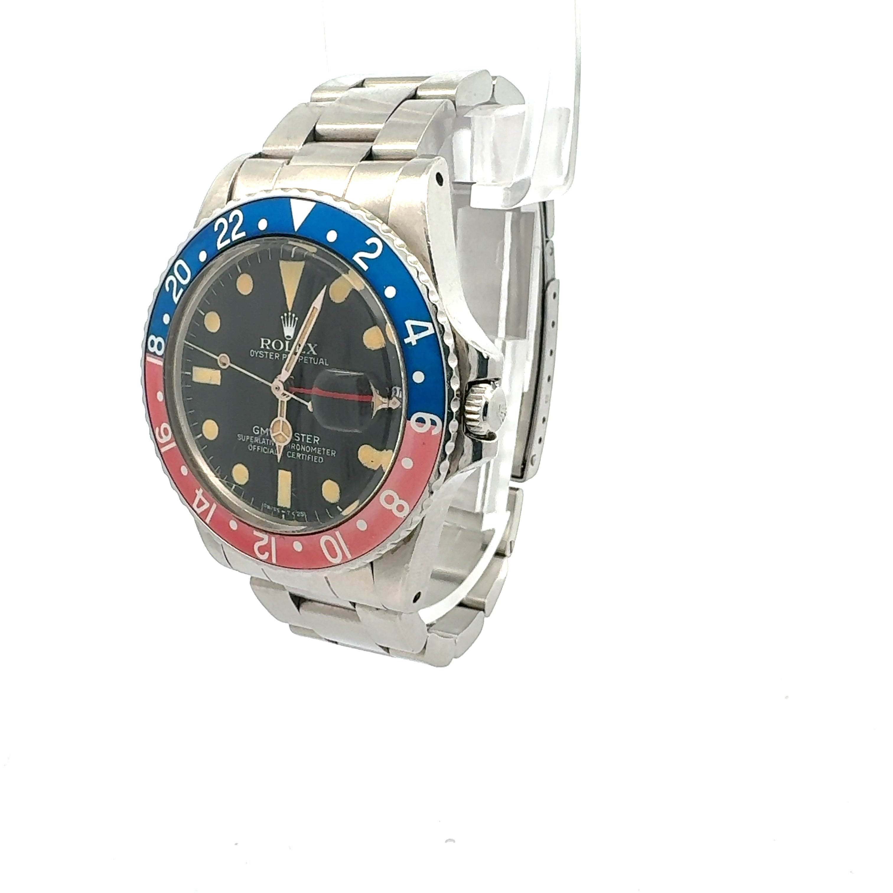 Rolex GMT Master II Pepsi reference 16750 Transitional Model