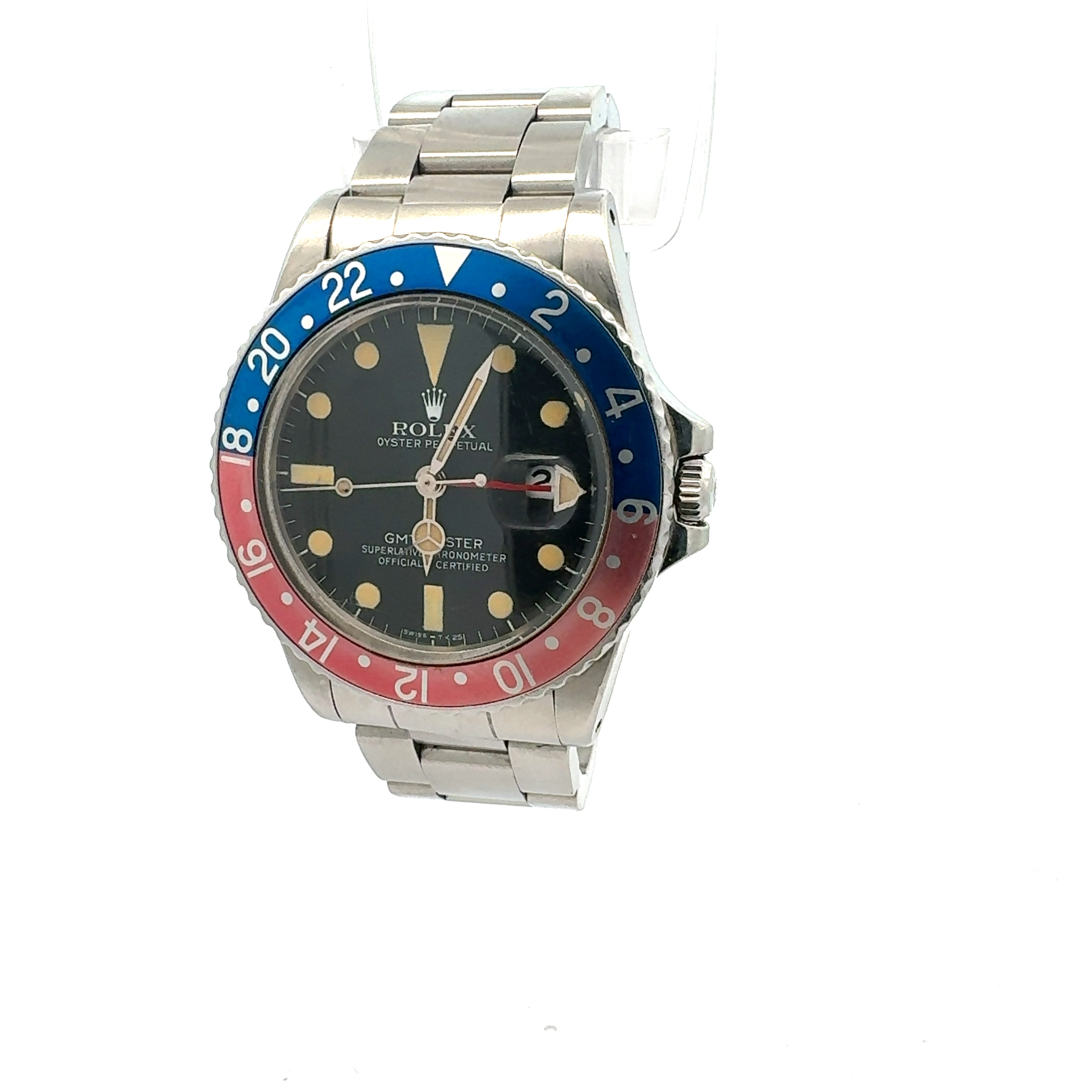 Rolex GMT Master II Pepsi reference 16750 Transitional Model