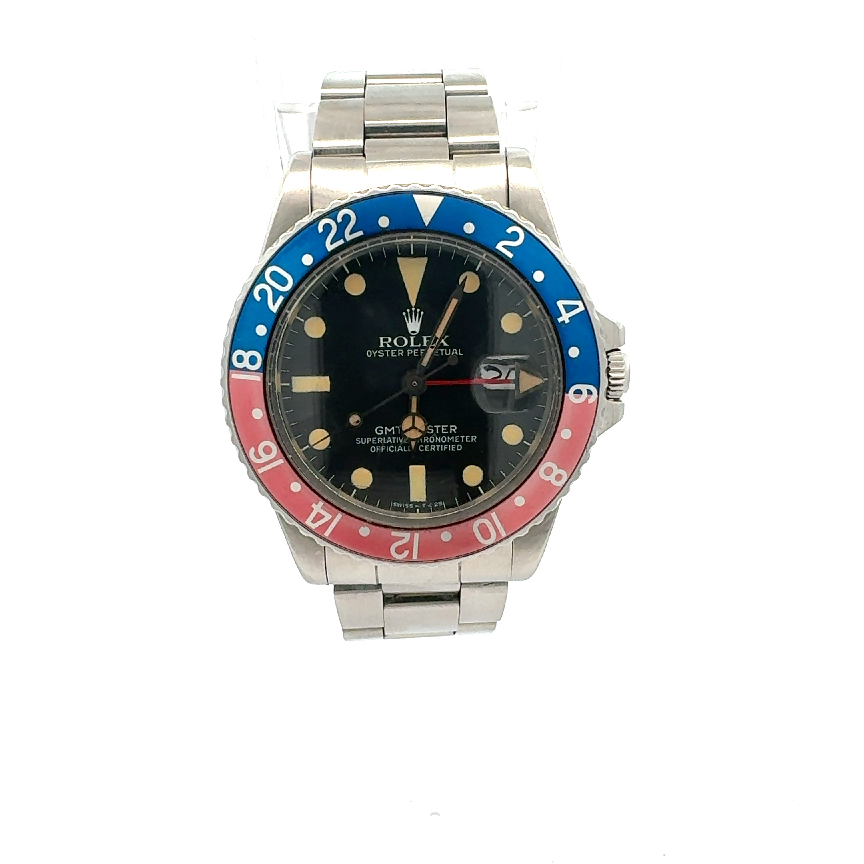 Rolex GMT Master II Pepsi reference 16750 Transitional Model