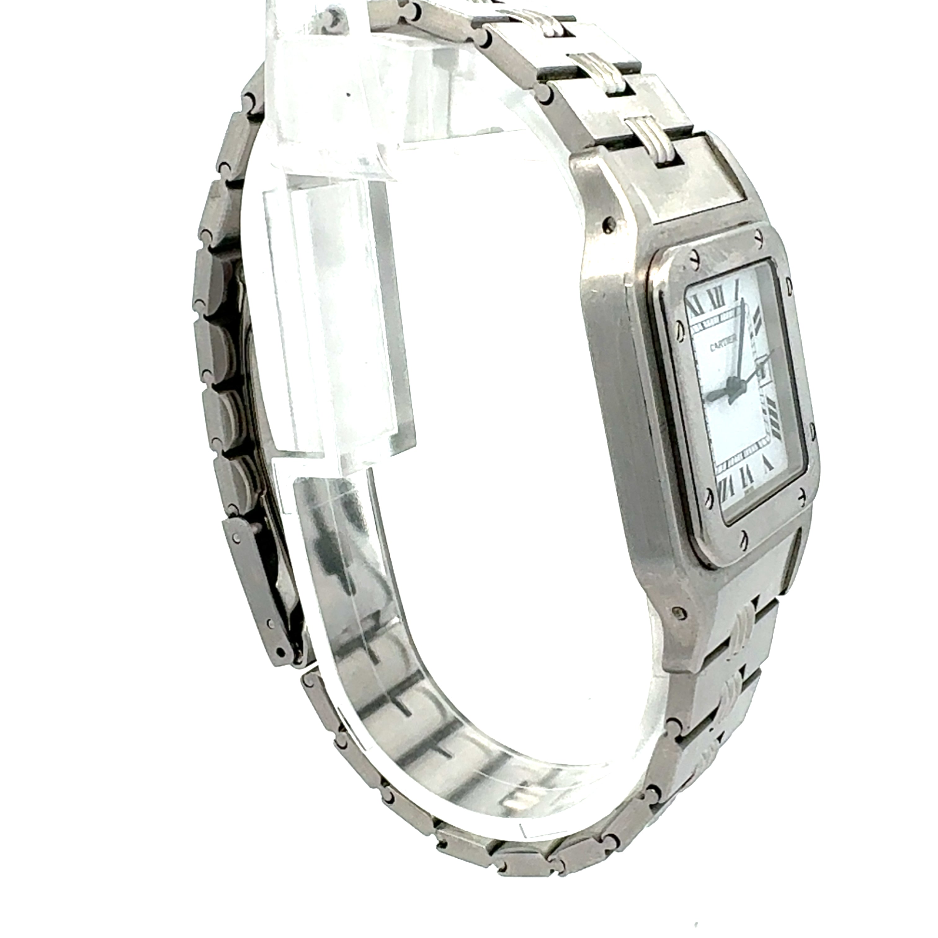 Cartier Sanots Carree reference 2960 With Godron Bracelet