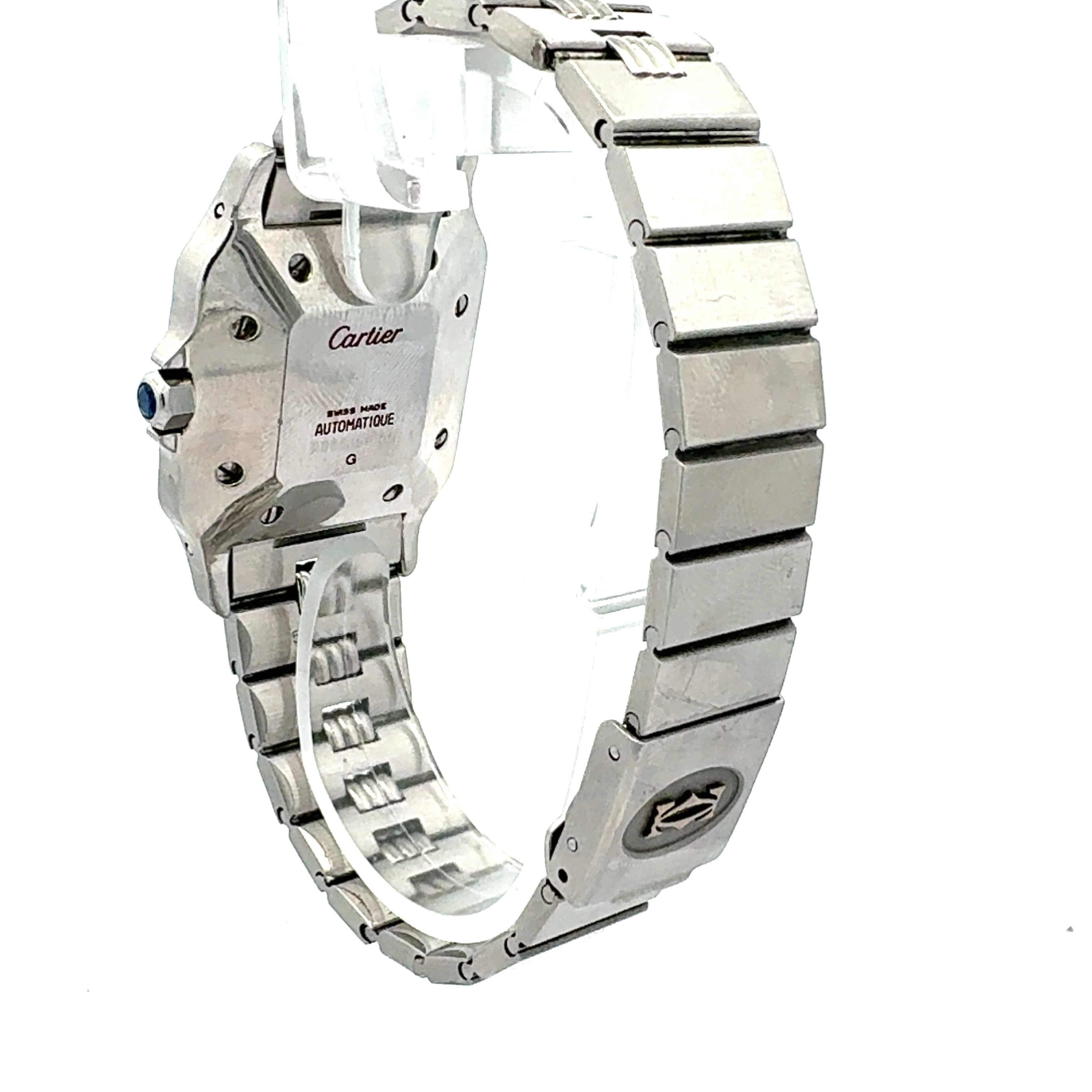 Cartier Sanots Carree reference 2960 With Godron Bracelet