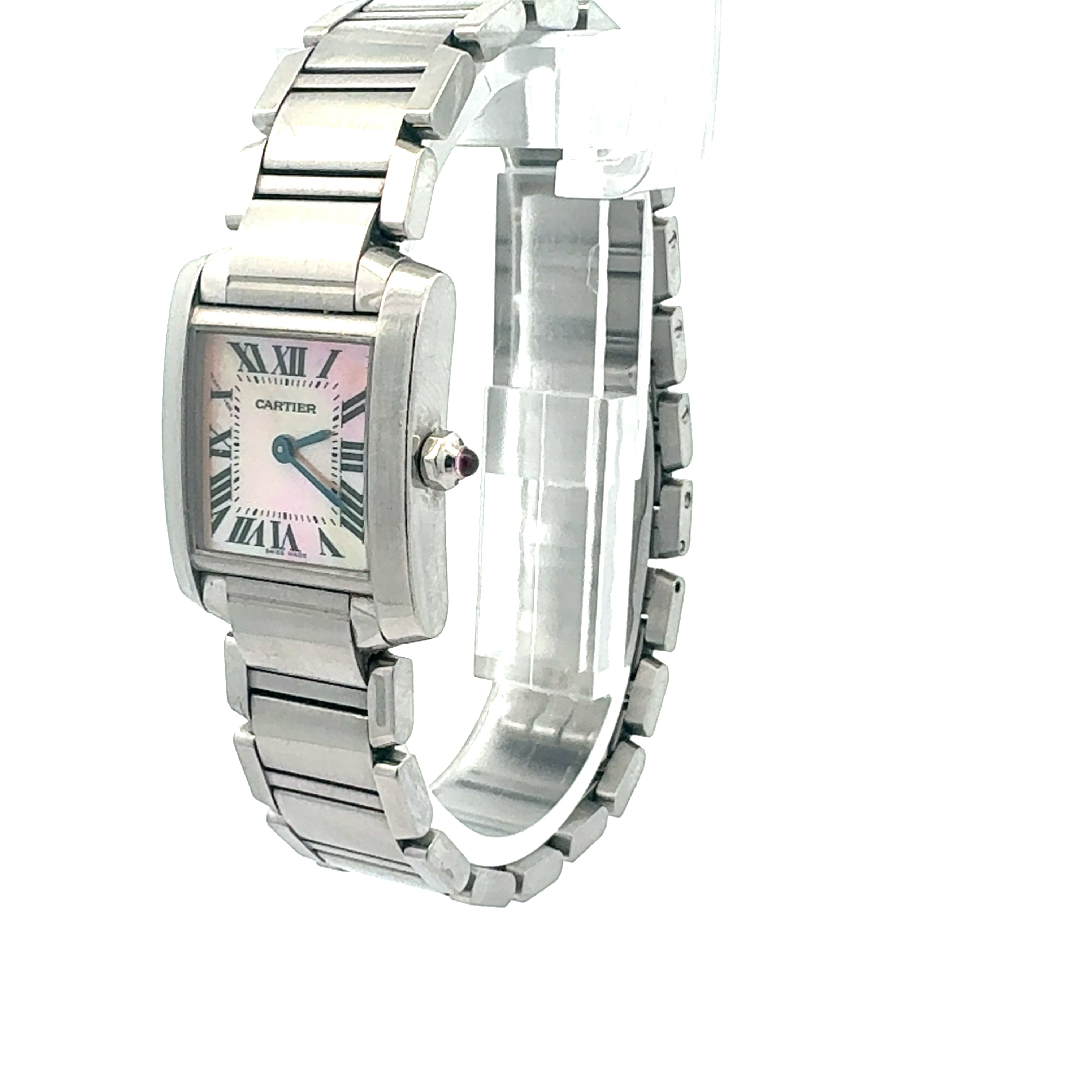 `Cartier Tank Francaise reference W51008Q3/2384 Factory Mother of Pearl