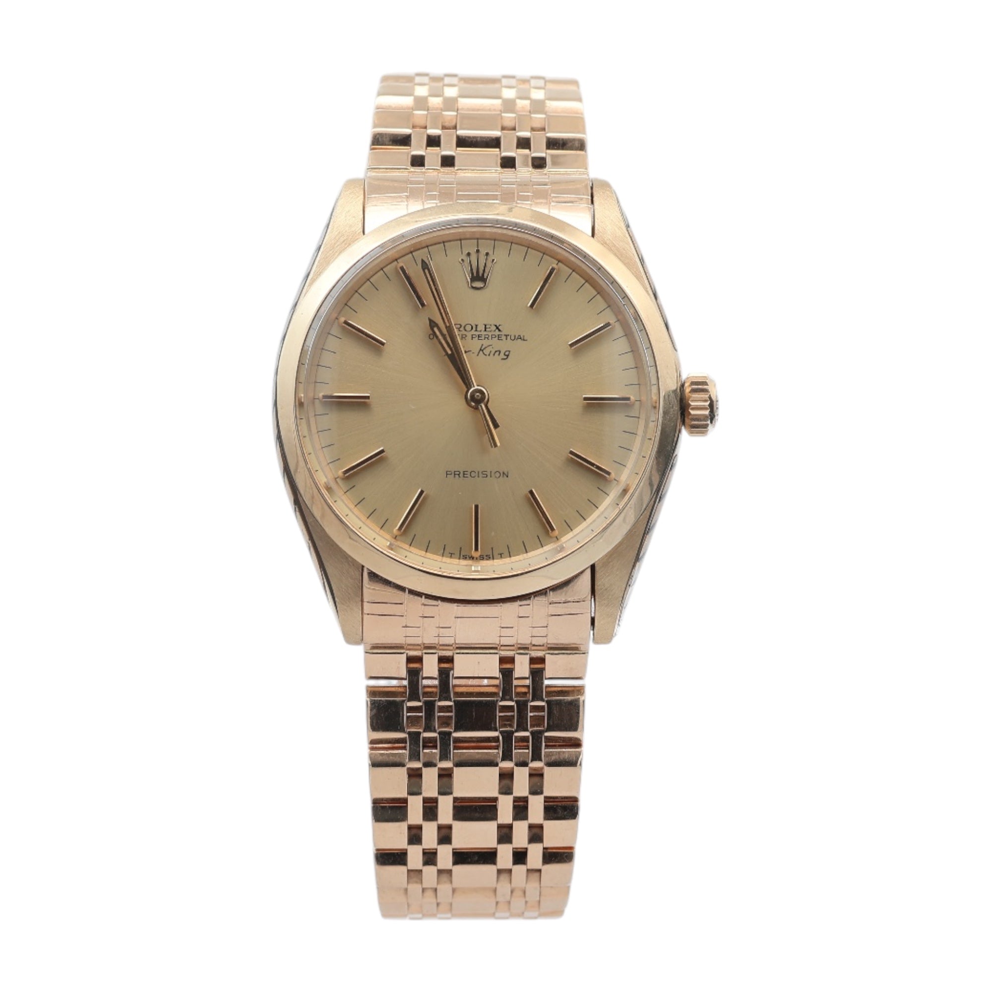 Rolex 14ct Gold Airking reference 5500